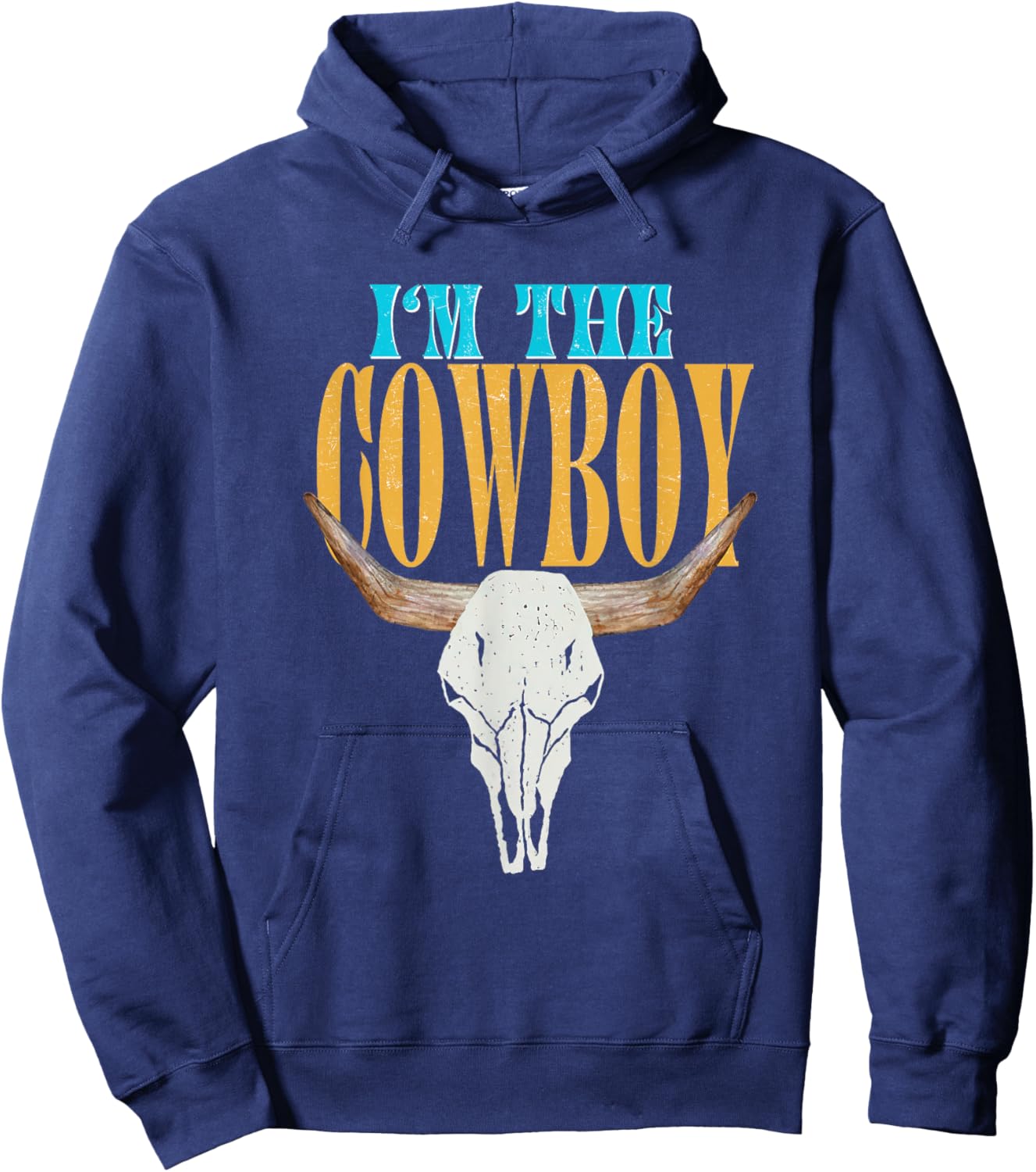 Country Couple Matching Outfits Cowgirls I'm The Cowboys Hoodie - Hoodie | Navy