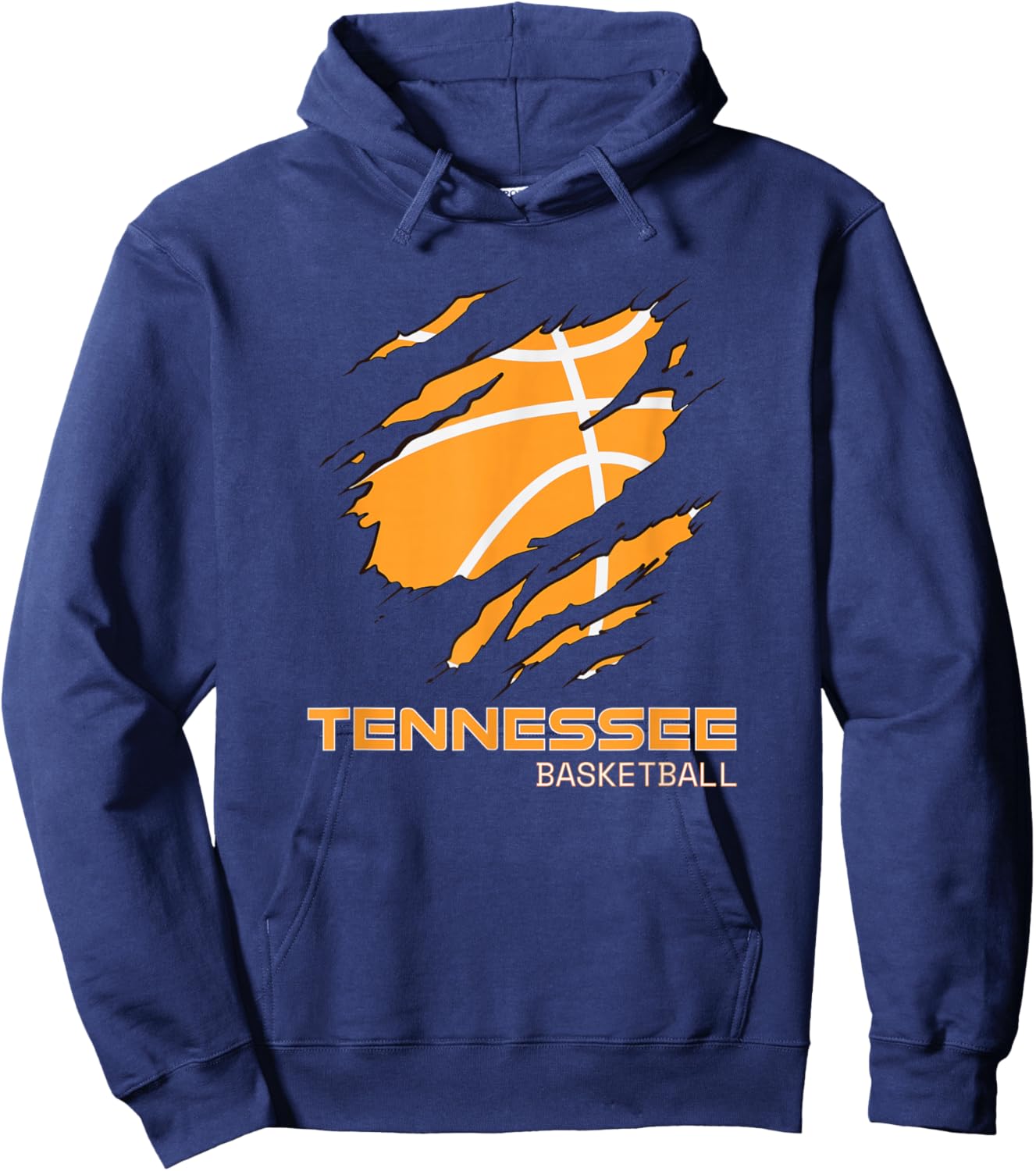 The Volunteer State Fan Tennesseean Tennessee Basketball Hoodie - Hoodie | Navy