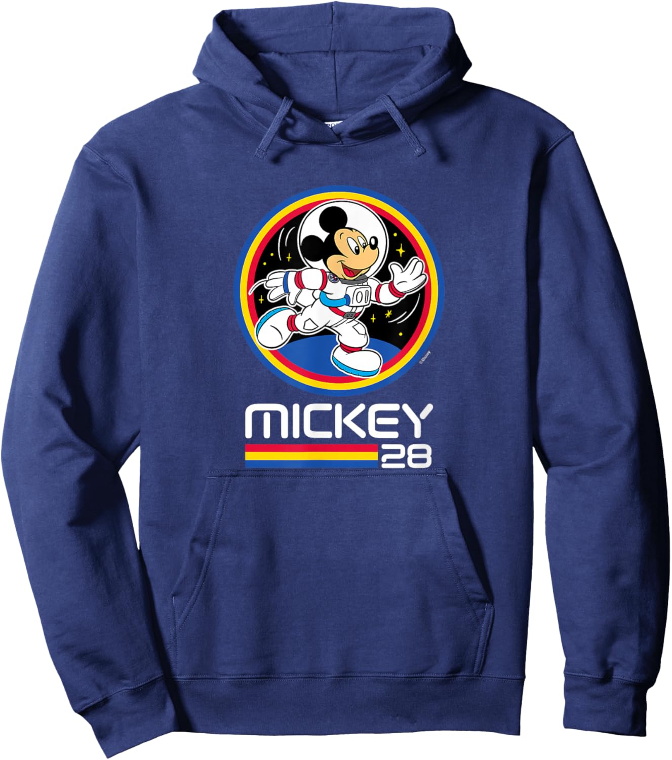Mickey Mouse - Retro 28 Space Badge Hoodie - Hoodie | Navy