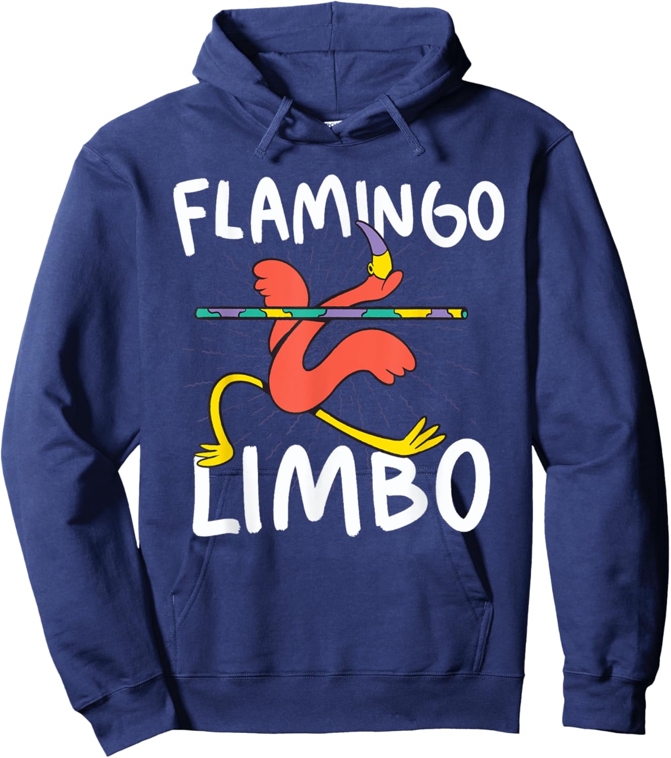 Flamingo Limbo Dance Bird Hoodie - Hoodie | Navy