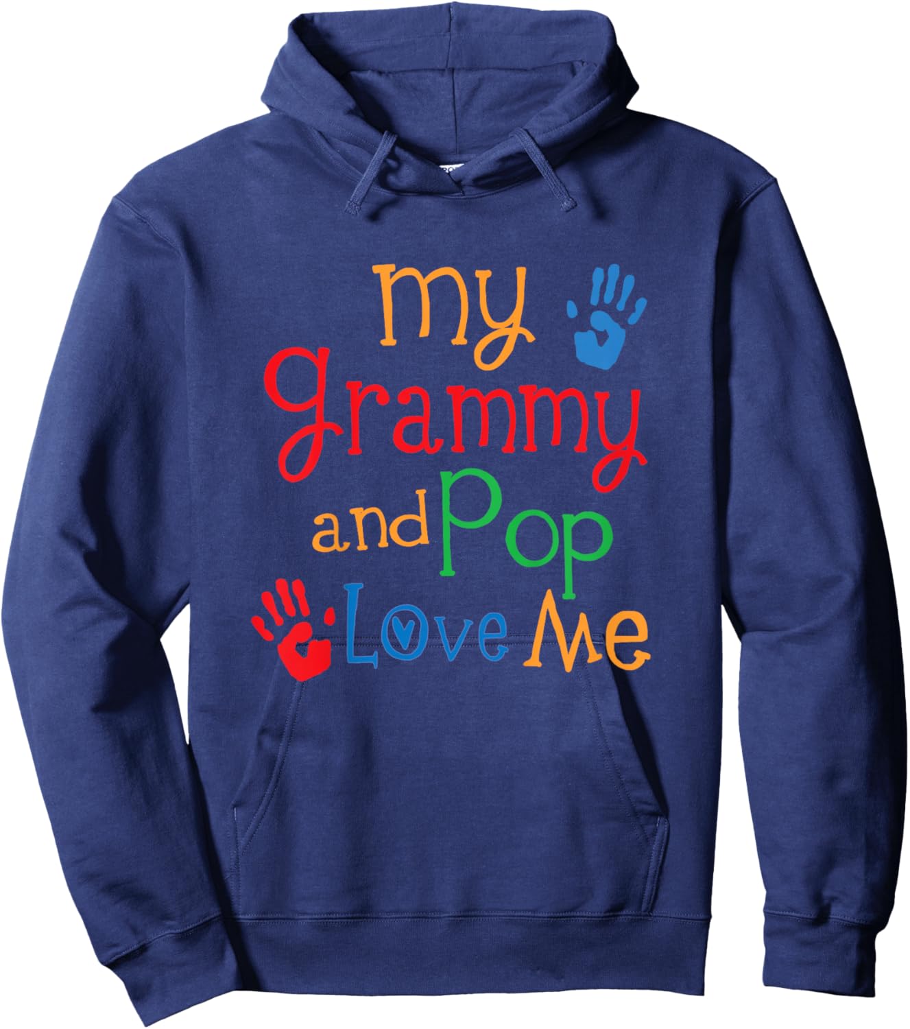 Grammy and Pop Love Me Hoodie - Hoodie | Navy