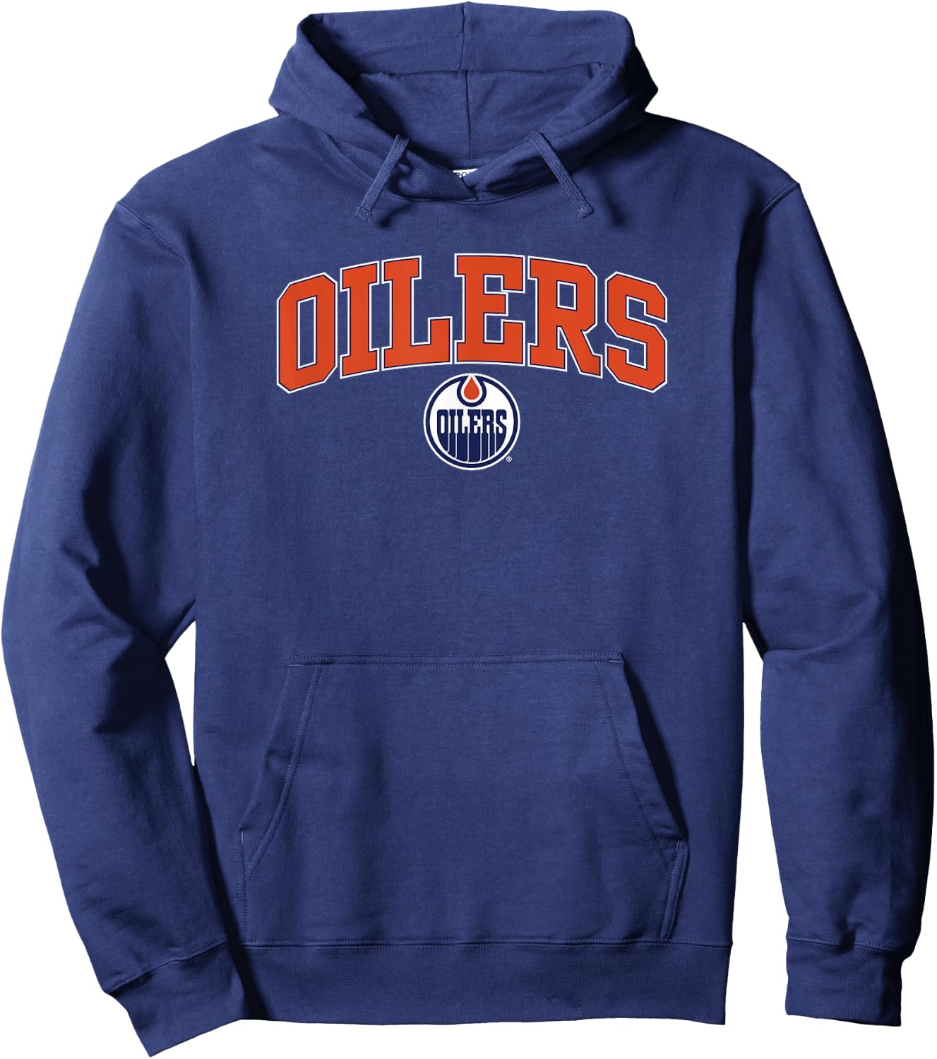 Edmonton Oilers Arch Over Officially Licensed Hoodie - Hoodie | Navy