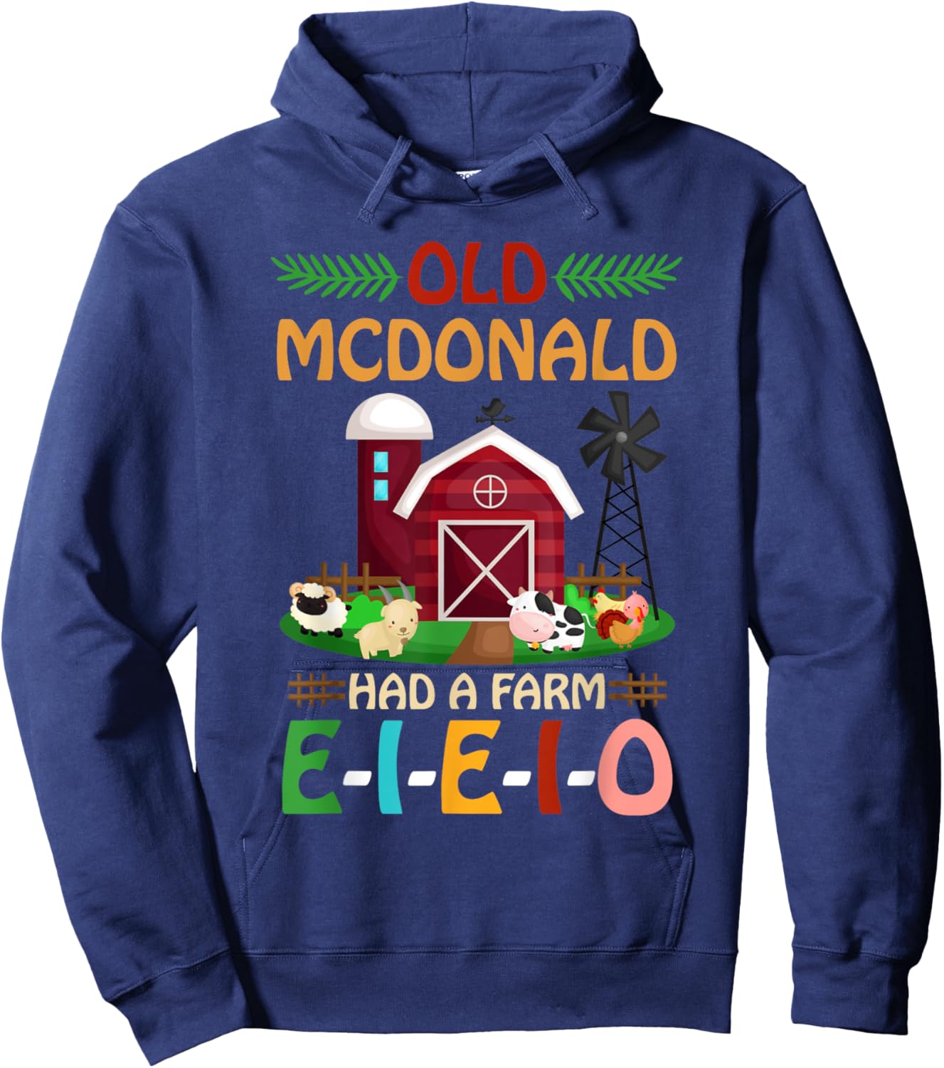 Nursery Rhymes for Kids and Toddler or Old McDonald Hoodie - Hoodie | Navy