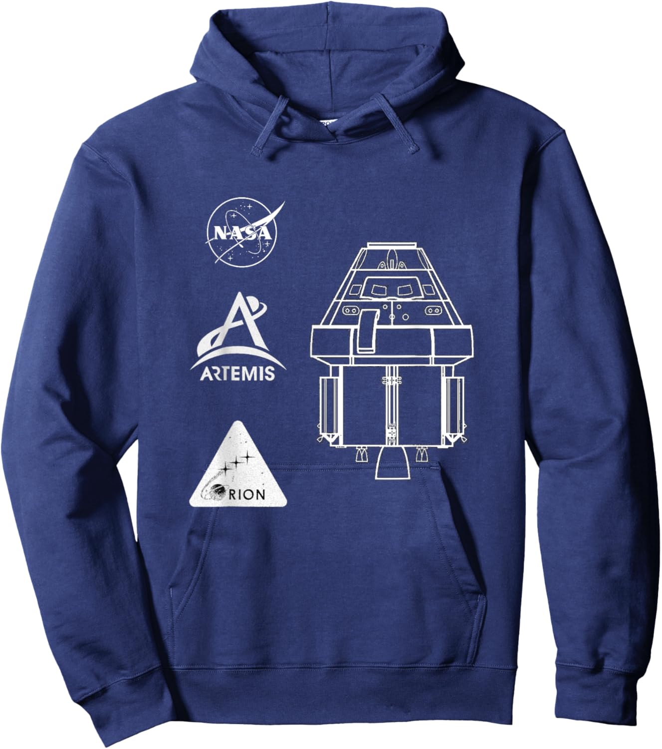 Orion Spacecraft - NASA Artemis Program Space Launch System Hoodie - Hoodie | Navy