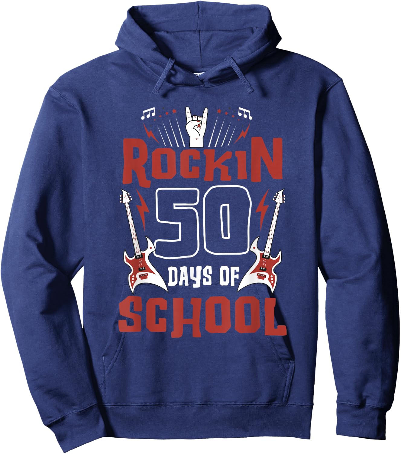Rockin 50 Days Smarter Hoodie - Hoodie | Navy
