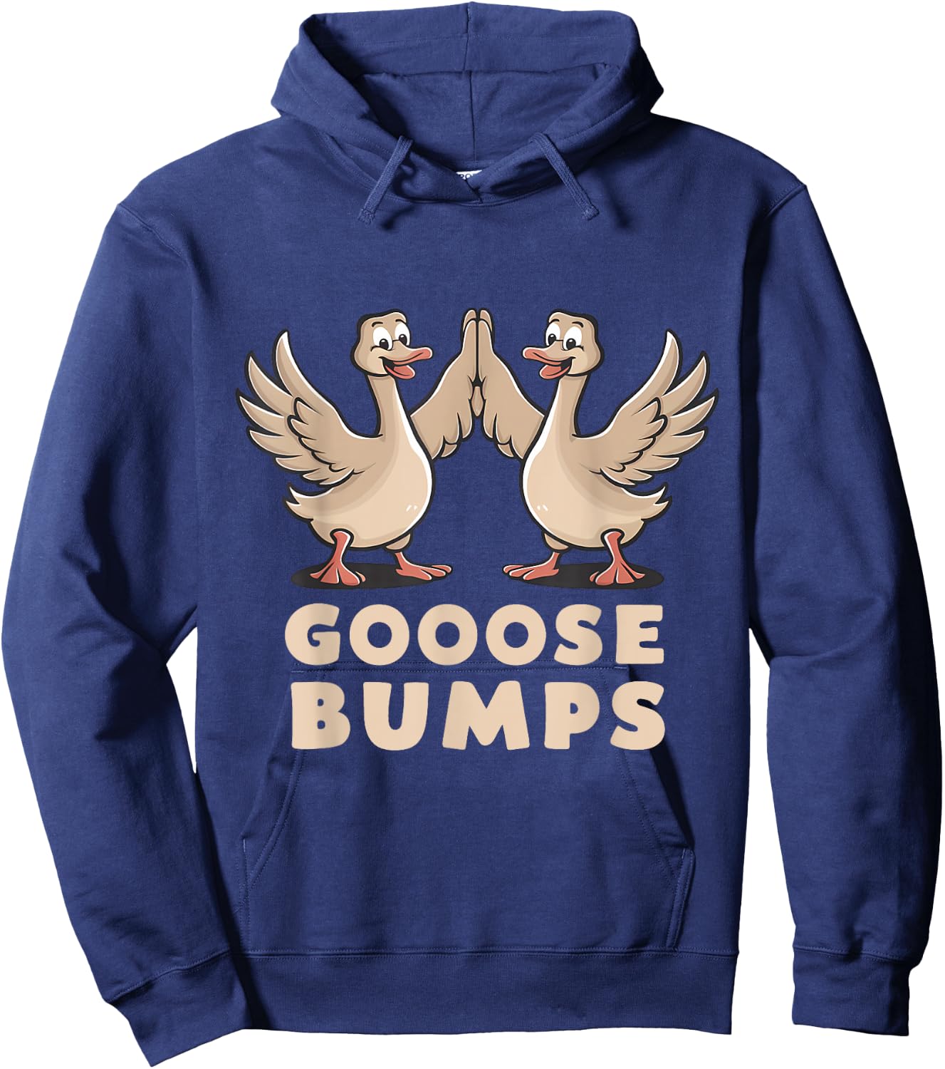 Goose Bumps Funny Pun BFF Geese Humor Goosebumps Hoodie - Hoodie | Navy