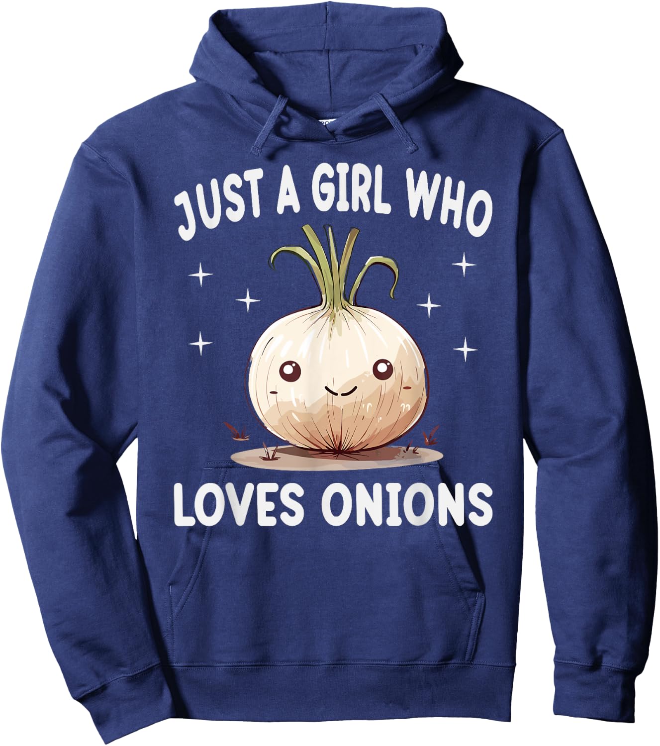 Just A Girl Who Loves Onions Funny Onions Lover Gift Hoodie - Hoodie | Navy