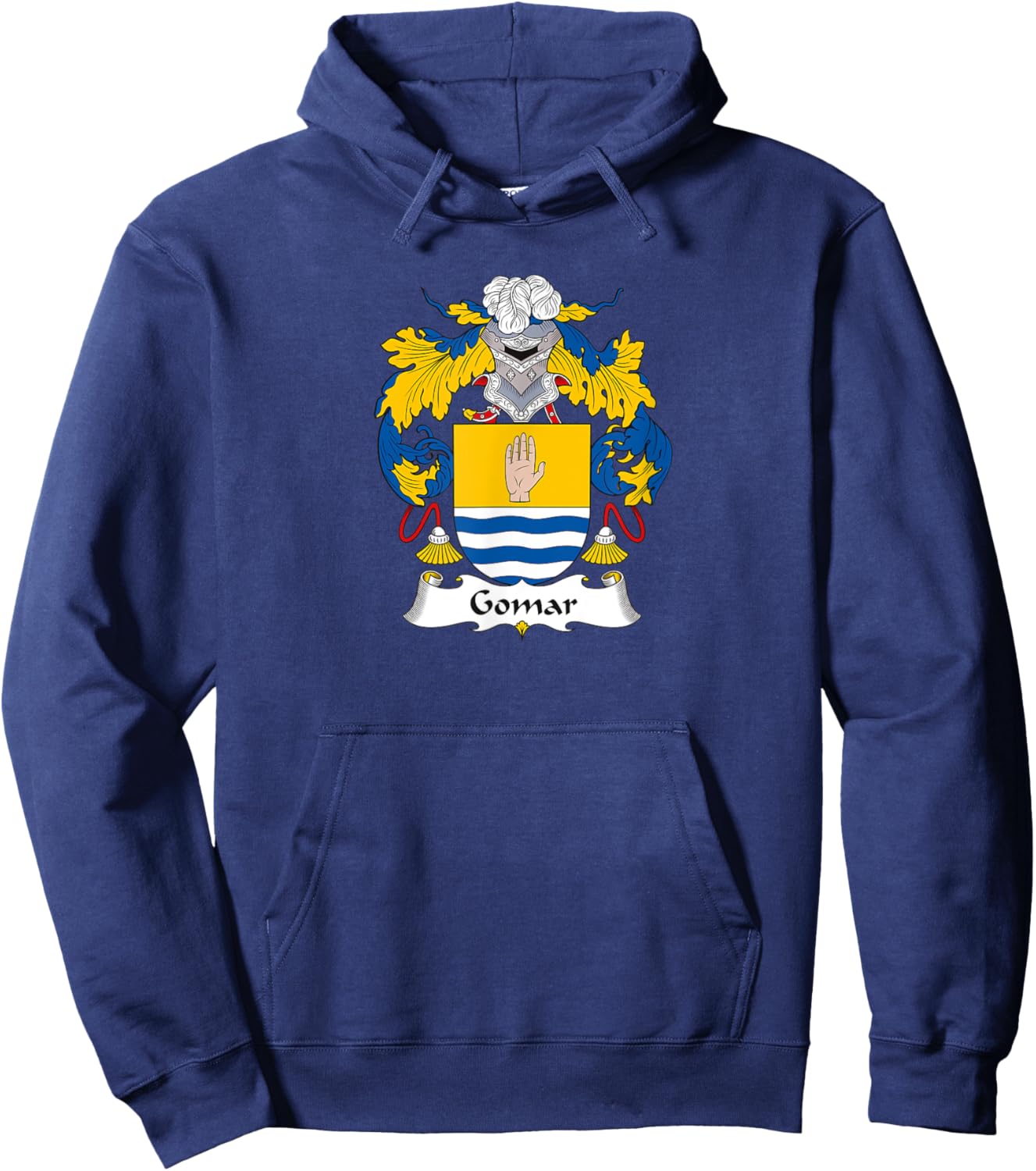 Gomar Coat of Arms - Family Crest Hoodie - Hoodie | Navy