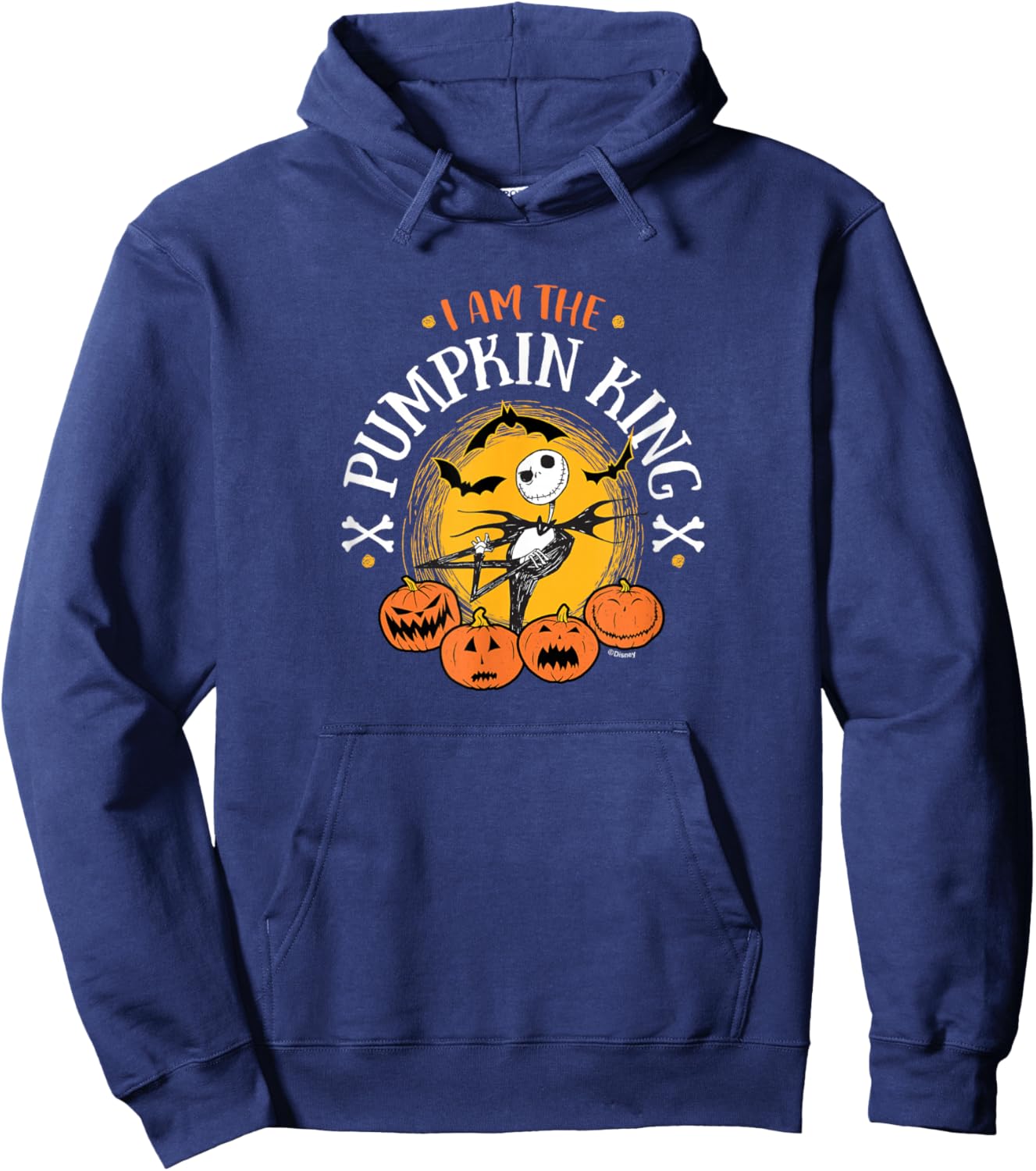 Jack Skellington I Am The Pumpkin King Hoodie - Hoodie | Navy