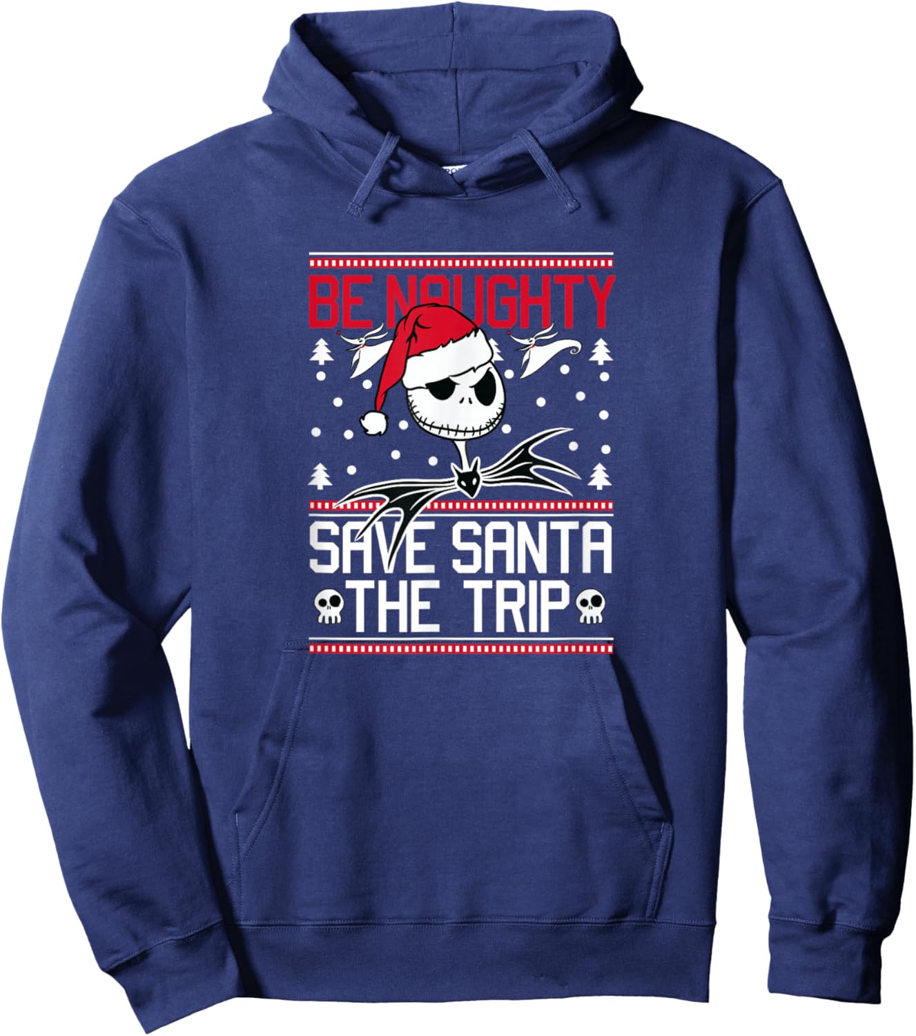 The Nightmare Before Christmas - Holiday Jack Be Naughty Hoodie - Hoodie | Navy