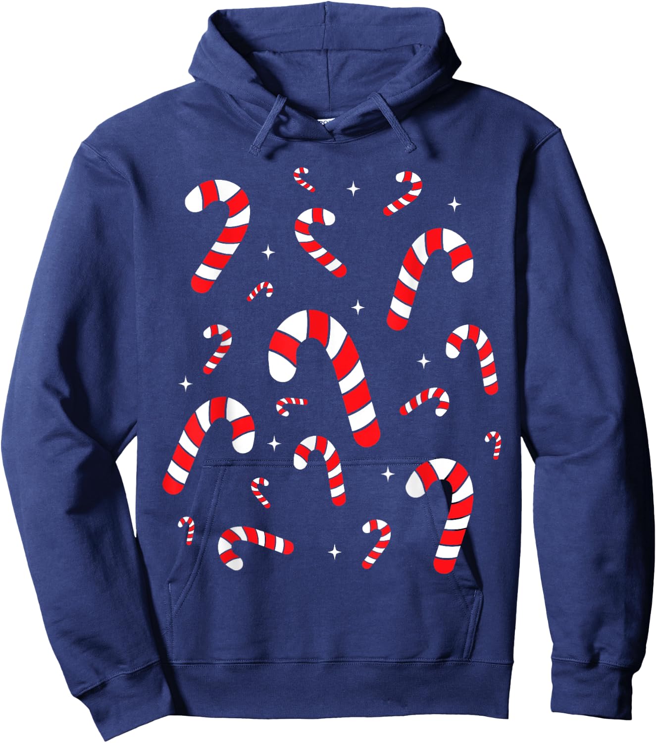 Christmas candy canes for kids and family xmas Hoodie - Hoodie | Navy