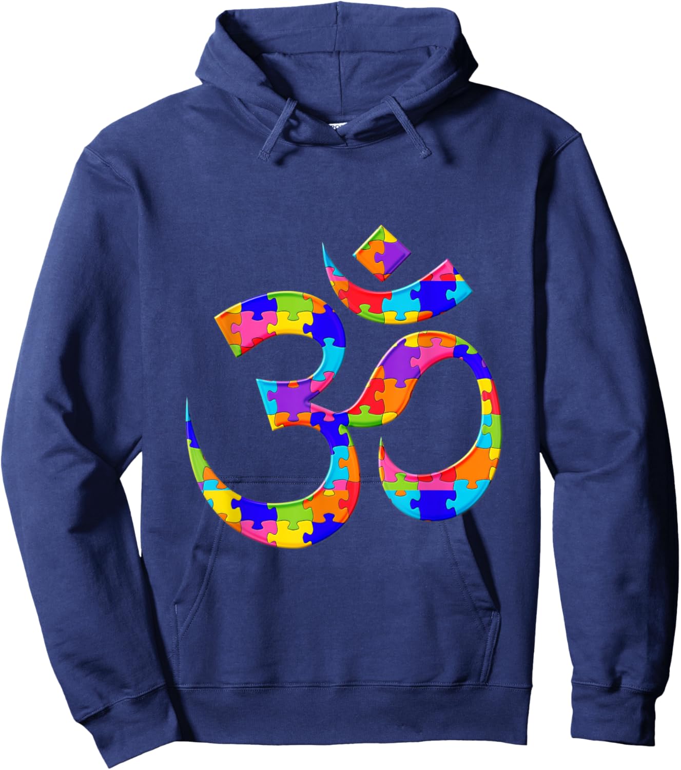 Om Brahman Puzzle Autism Puzzle Hoodie - Hoodie | Navy