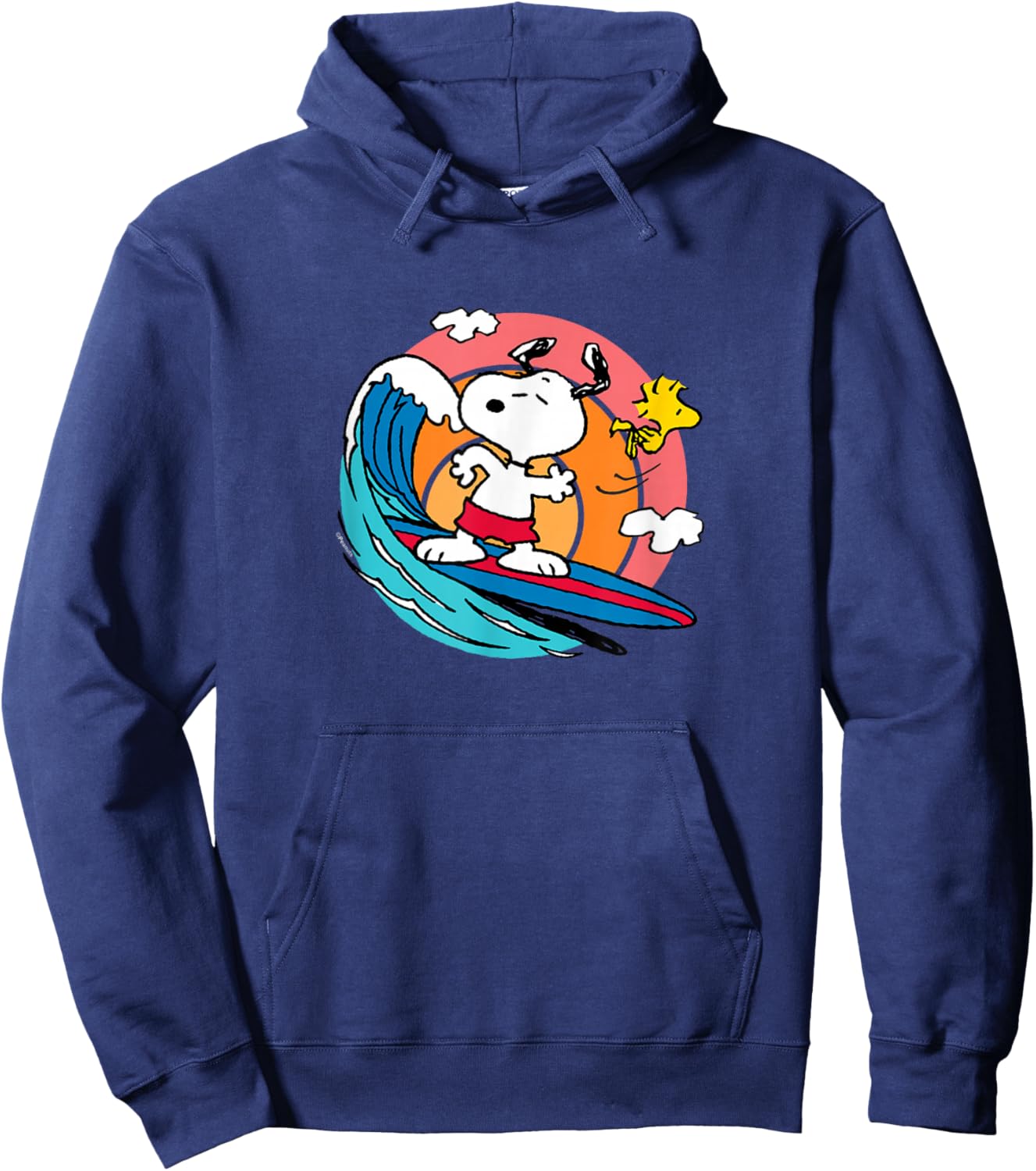 Peanuts - Snoopy Woodstock Surf Hoodie - Hoodie | Navy