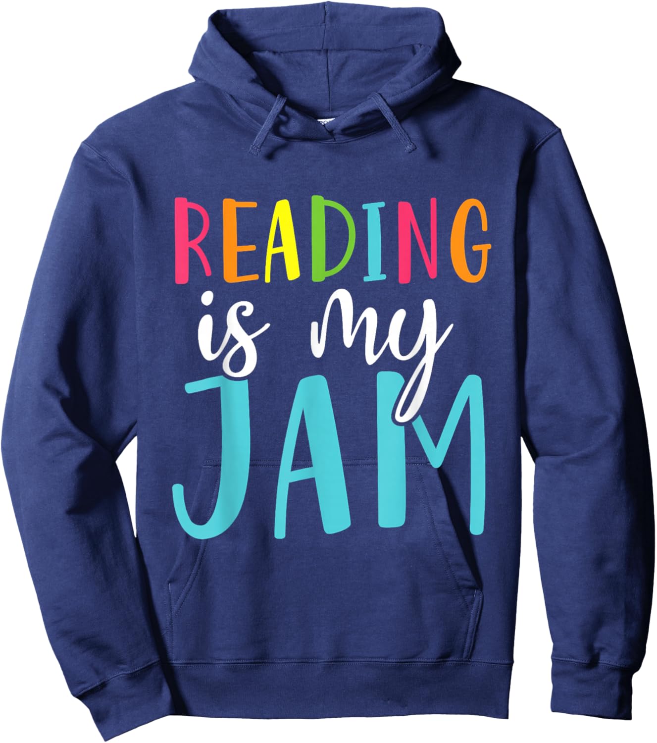 Reading Is My Jam Funny Back To School Teacher Hoodie - Hoodie | Navy