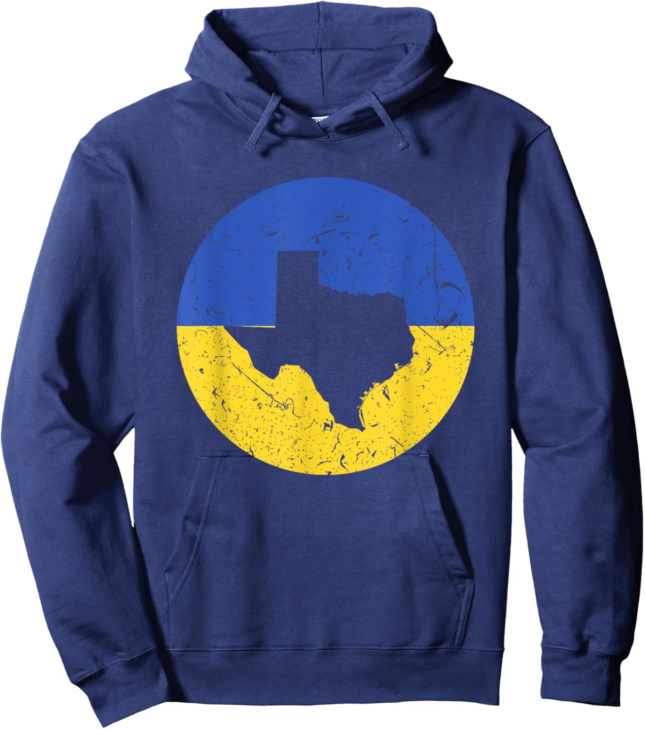 Proud Texan-Ukrainian From Texas Ukraine Home Pride Hoodie - Hoodie | Navy