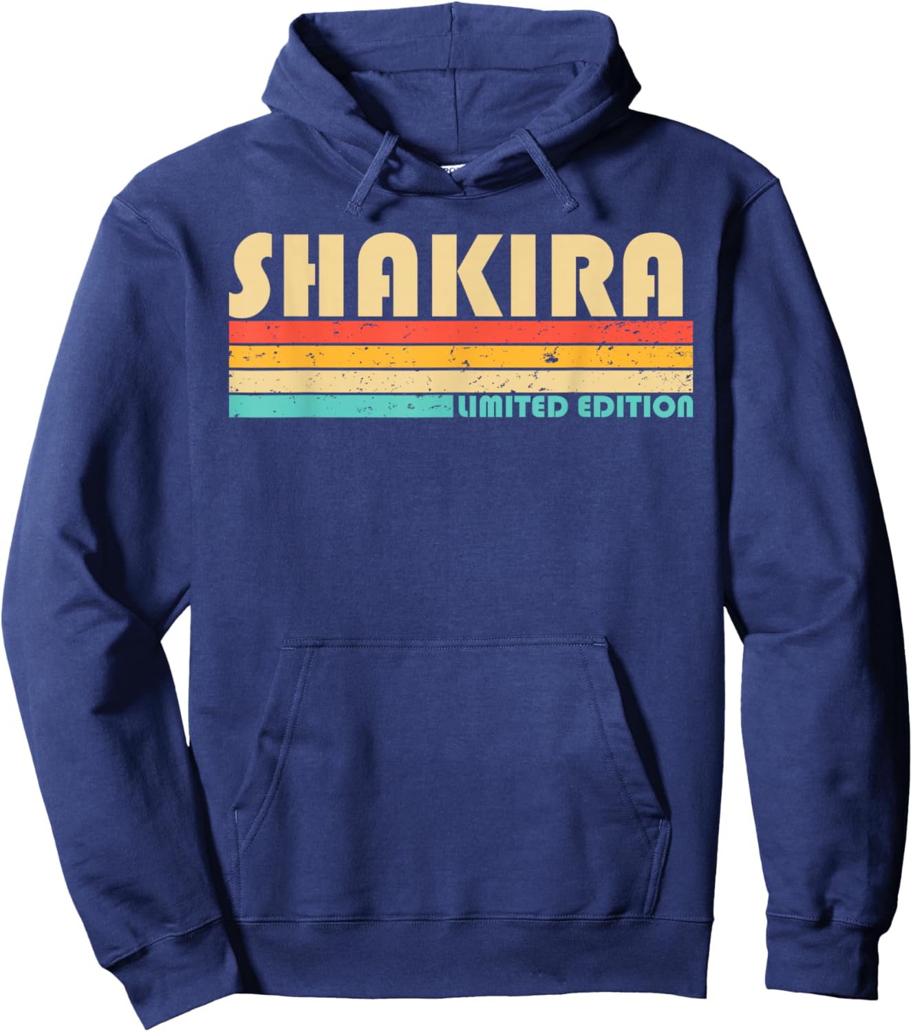 Shakira Name Personalized Retro Vintage 80s 90s Birthday Hoodie - Hoodie | Navy