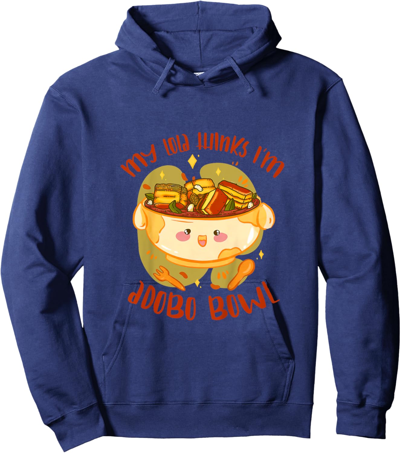 Kids My Lola Thinks I'm Adobo Bowl Filipino Baby Shower Pregnancy Hoodie - Hoodie | Navy