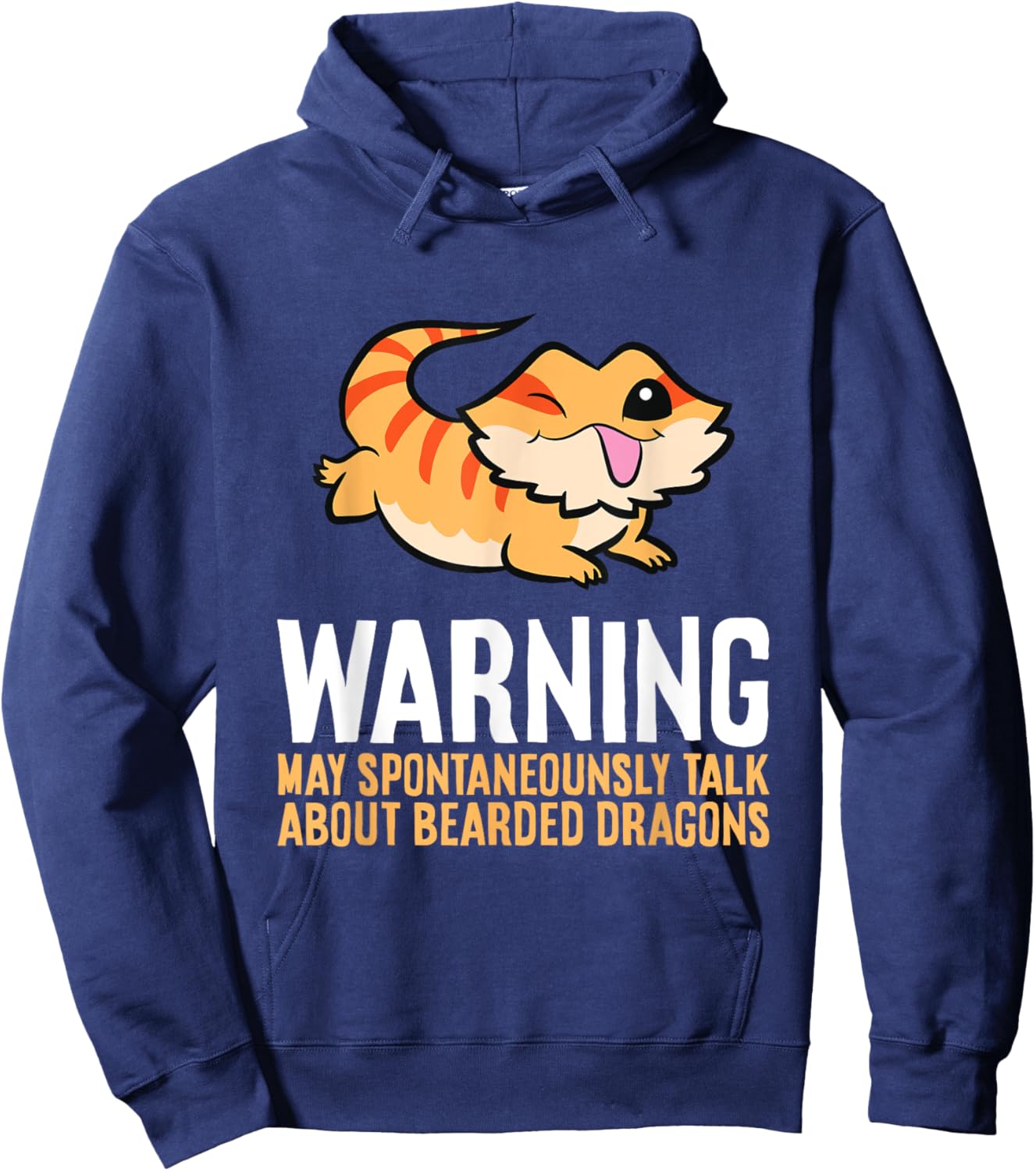 Bearded Dragon Reptile Will Talk About Bearded Dragons Hoodie - Hoodie | Navy