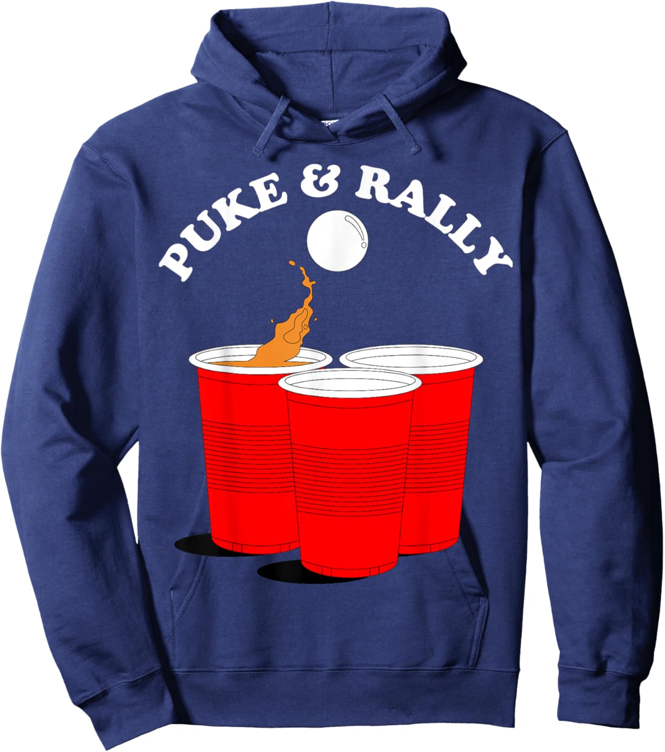 Puke and Rally Hoodie - Hoodie | Navy