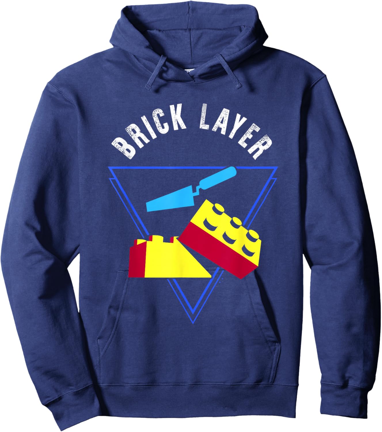 Brick Layer Big Building Blocks Engineer Toy Master Builder Hoodie - Hoodie | Navy