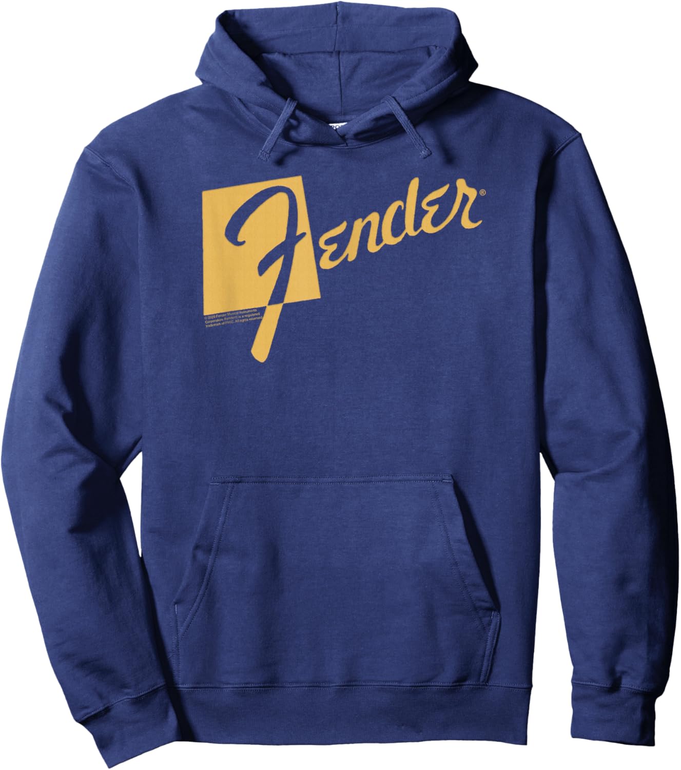 Fender Retro Text Logo Hoodie - Hoodie | Navy