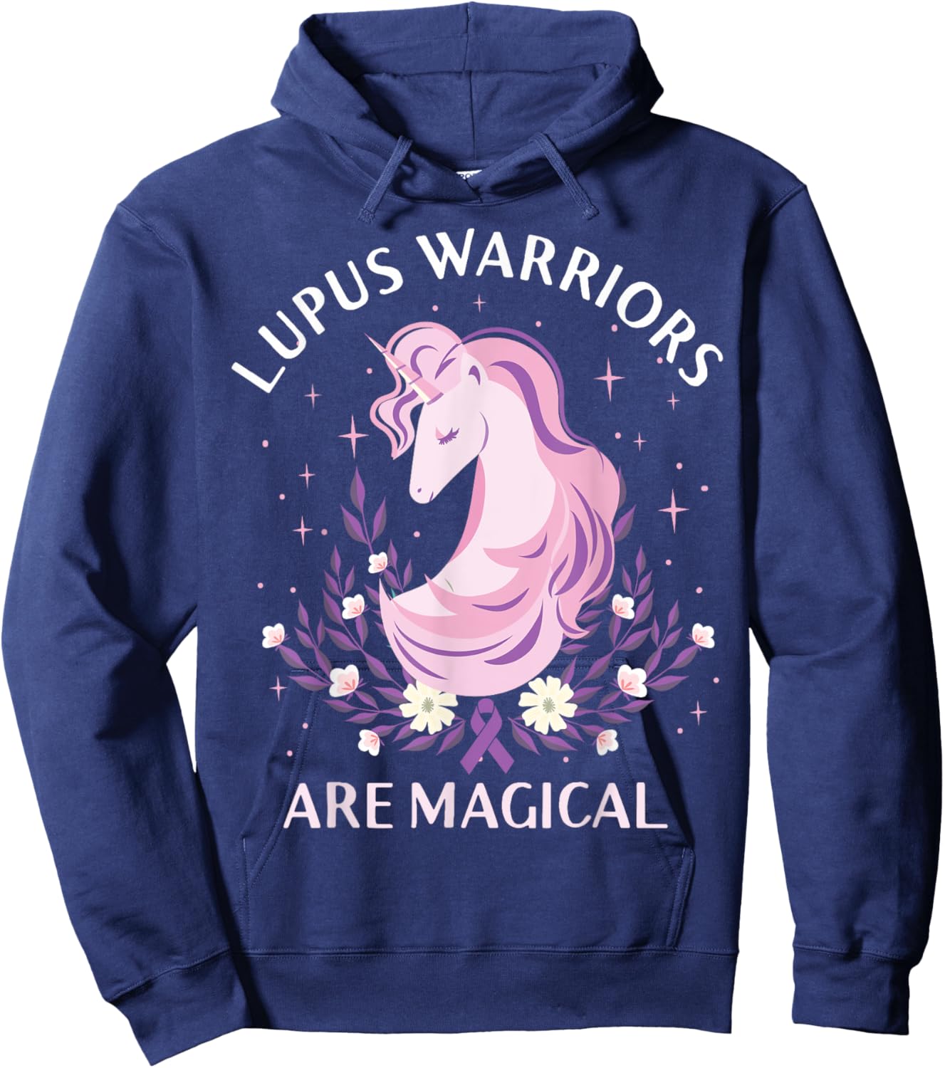 Lupus Awareness Month Lupus Warriors Are Magical Autoimmune Hoodie - Hoodie | Navy