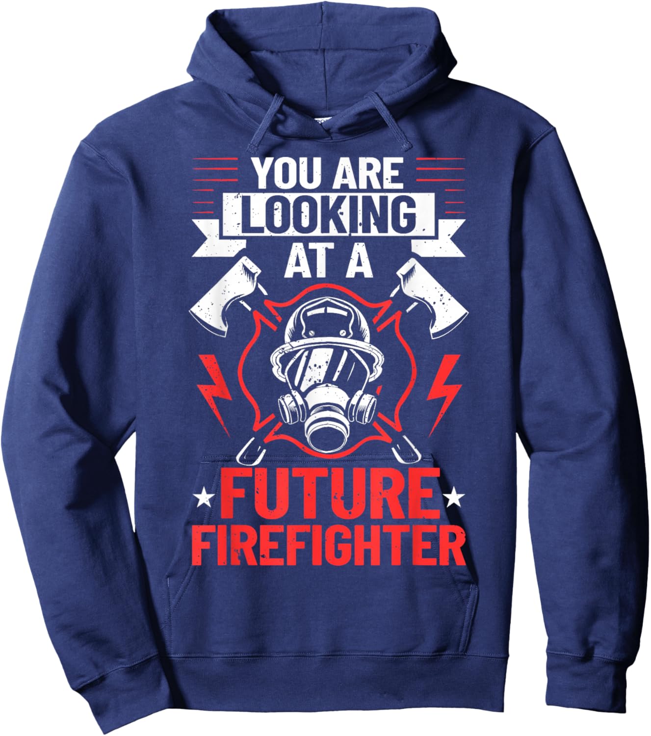 Firefighter Costume Firefighter Outfit Future Firefighter Hoodie - Hoodie | Navy