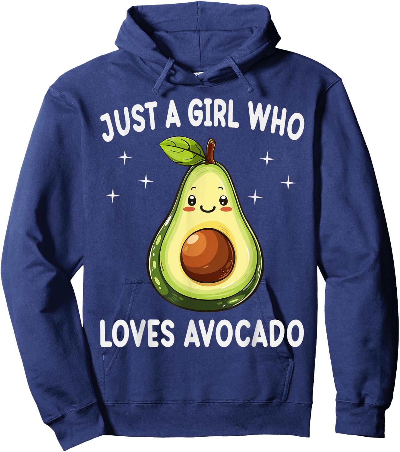 Just A Girl Who Loves Avocado Funny Avocado Lover Gift Hoodie - Hoodie | Navy