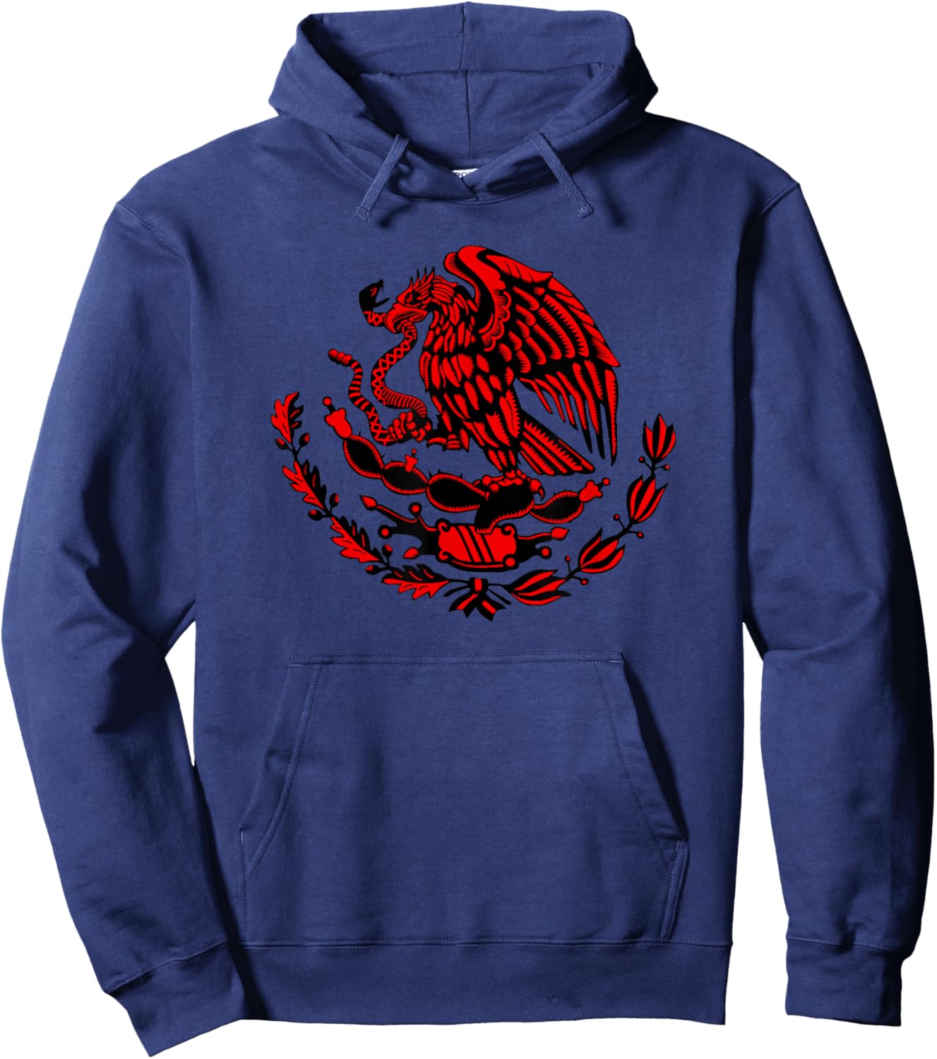 Mexican Eagle Shield Hoodie - Hoodie | Navy