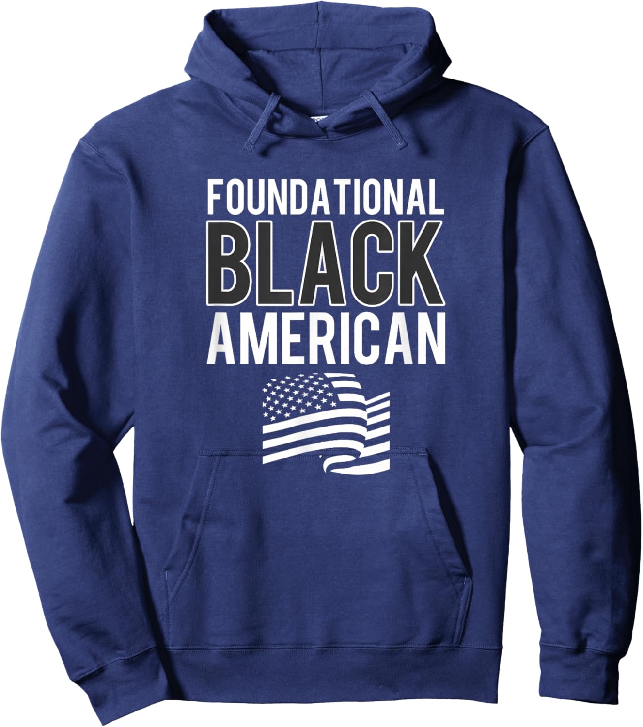 Foundational Black American - Black History Month Hoodie - Hoodie | Navy