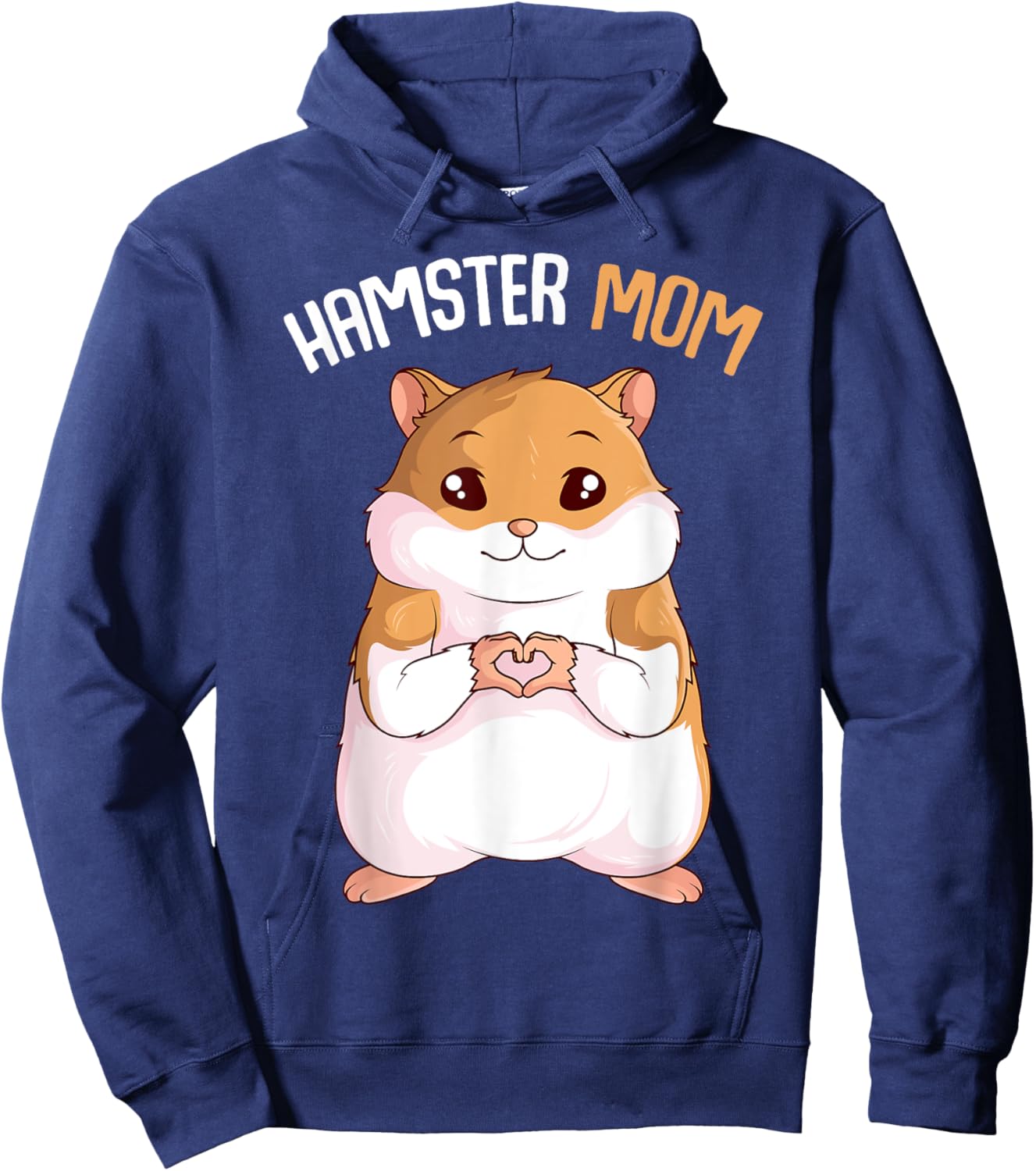 Cute Hamster & Pet Gifts Women's Hamster Mom Hammy Girls Hoodie - Hoodie | Navy