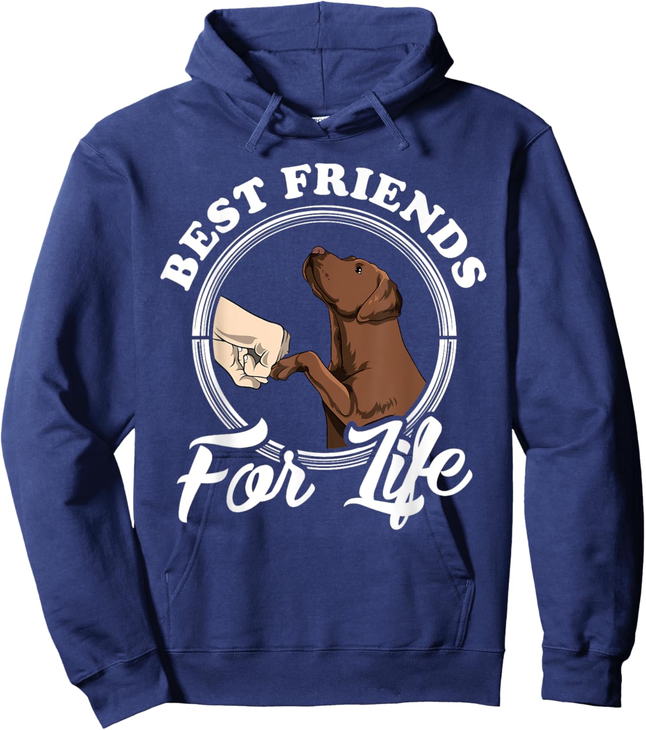 Chocolate Labrador Design Funny Chocolate Labrador Lovers Hoodie - Hoodie | Navy
