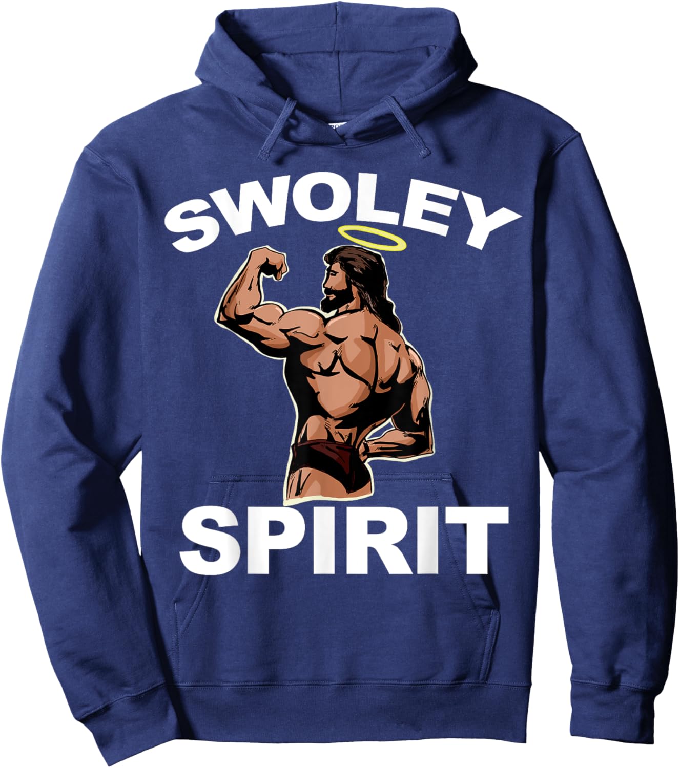 Swoley Spirit Jesus swole Jesus Hoodie - Hoodie | Navy