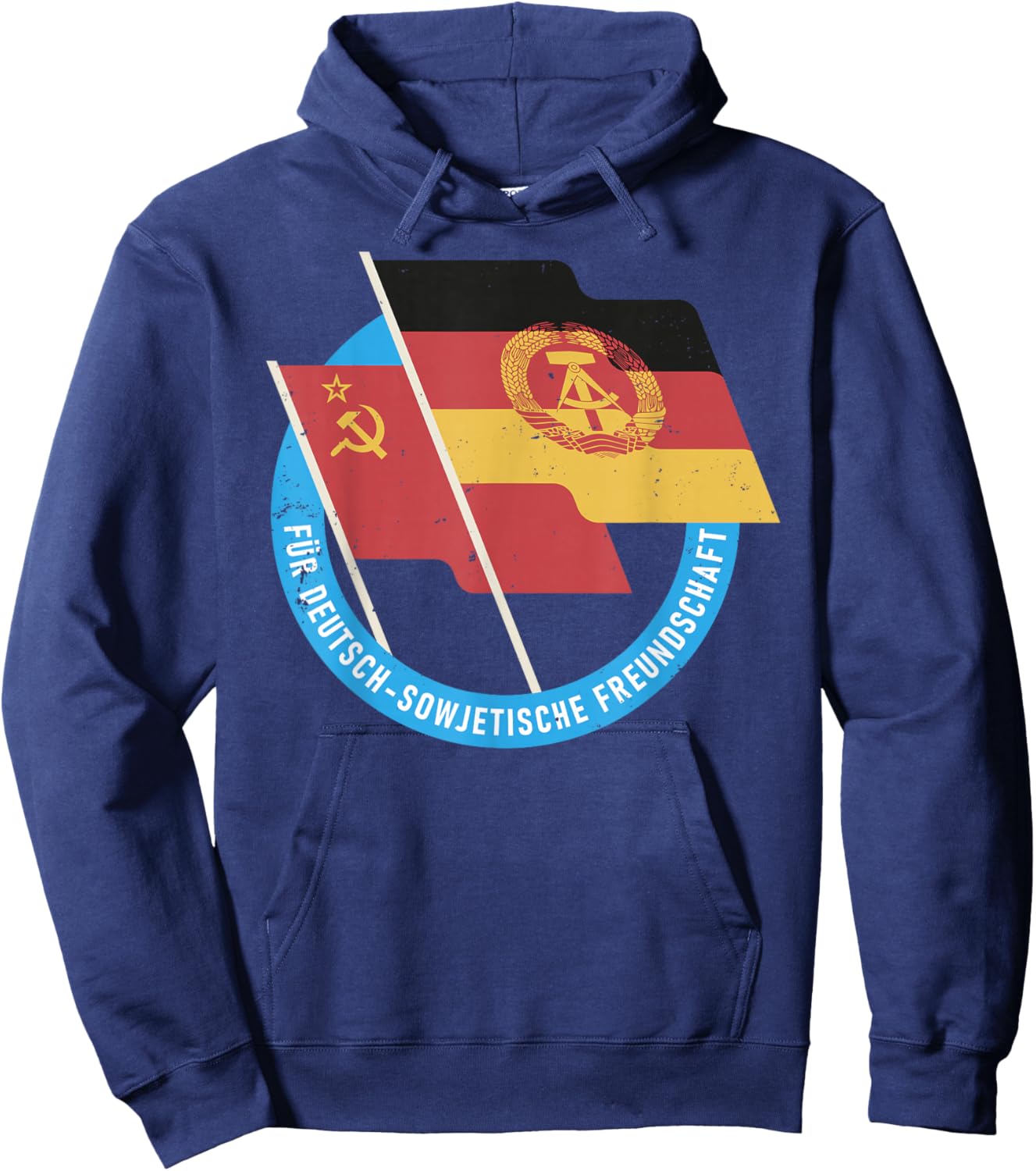 DDR GDR East East Germany USSR Hoodie - Hoodie | Navy