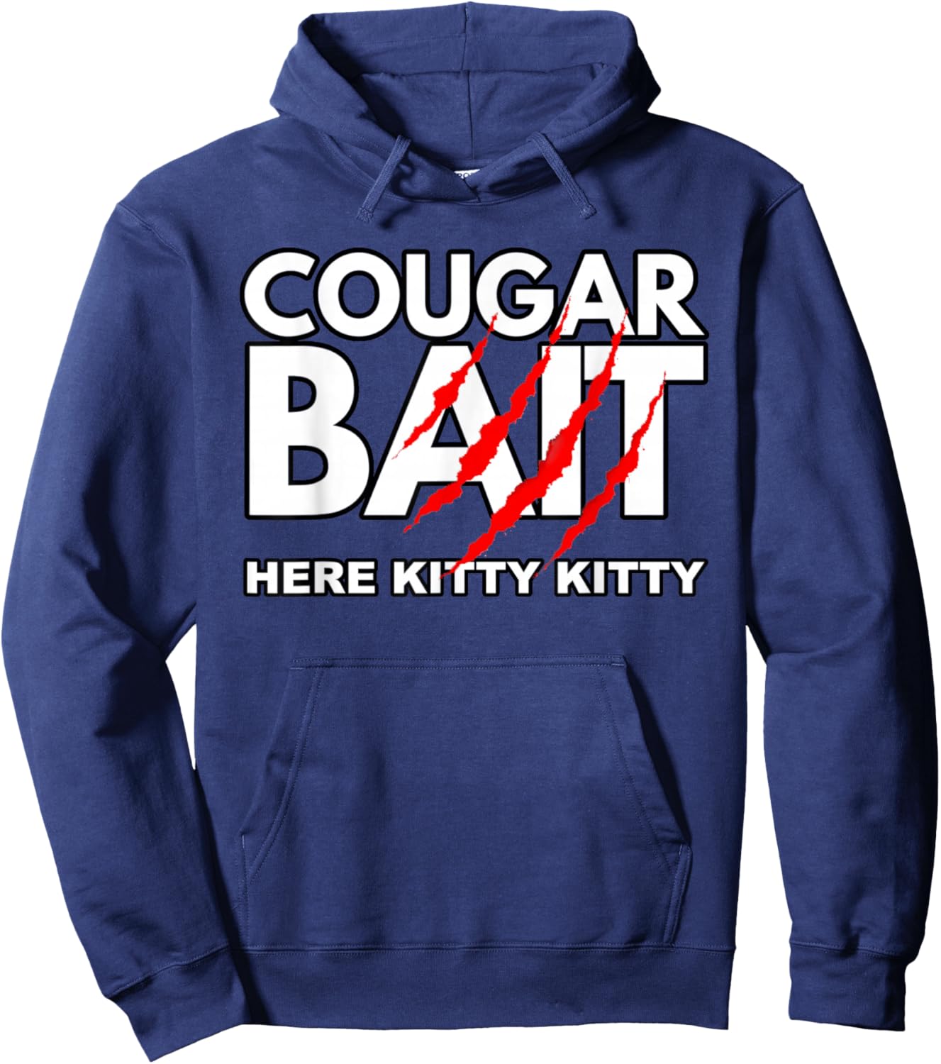 Cougar Bait Funny Halloween Costume Older Woman Younger Man Hoodie - Hoodie | Navy