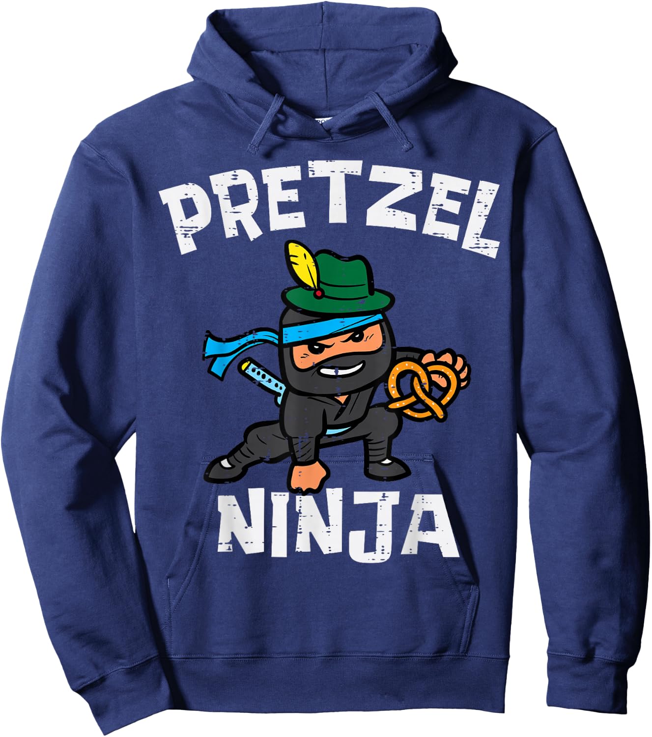 Oktoberfest Pretzel Ninja Cute German Boys Girls Kid Toddler Hoodie - Hoodie | Navy