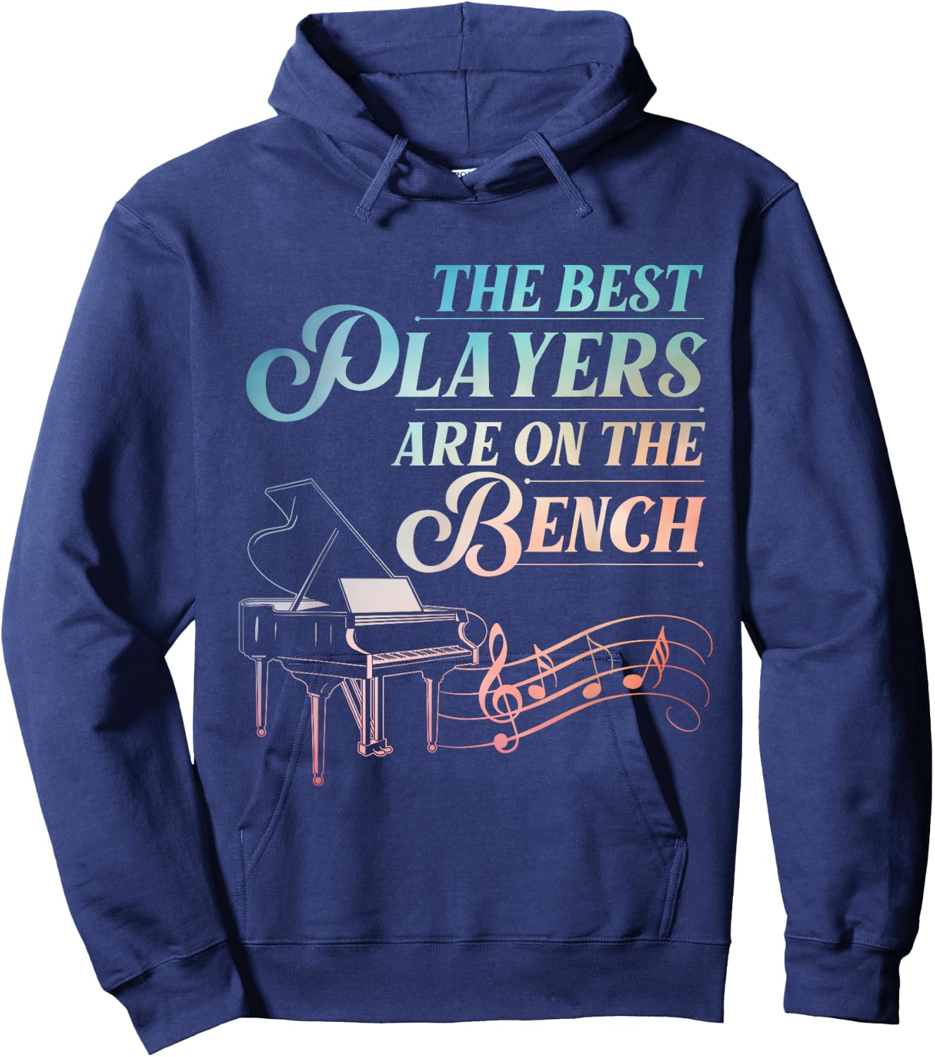 Funny Piano Art Women Musical Instrument Piano Lover Hoodie - Hoodie | Navy