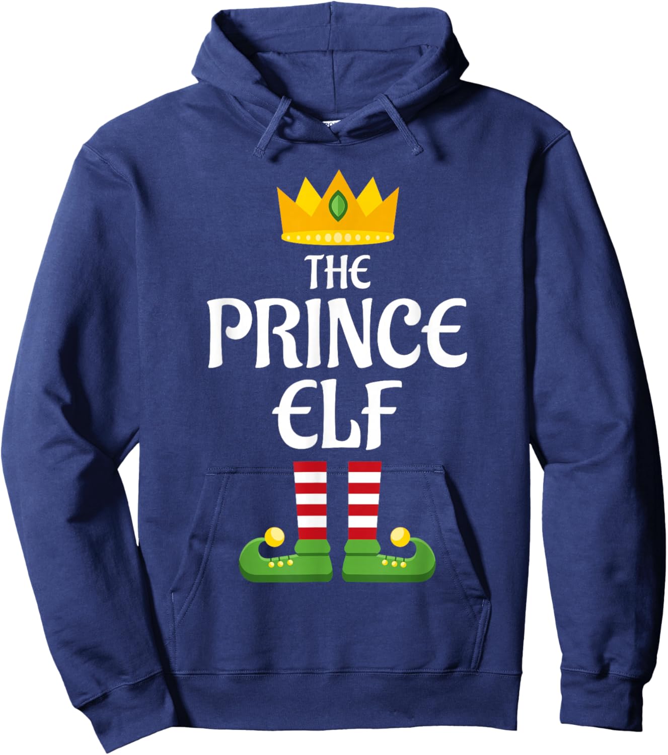 Prince Elf Family Matching Group Christmas Hoodie - Hoodie | Navy