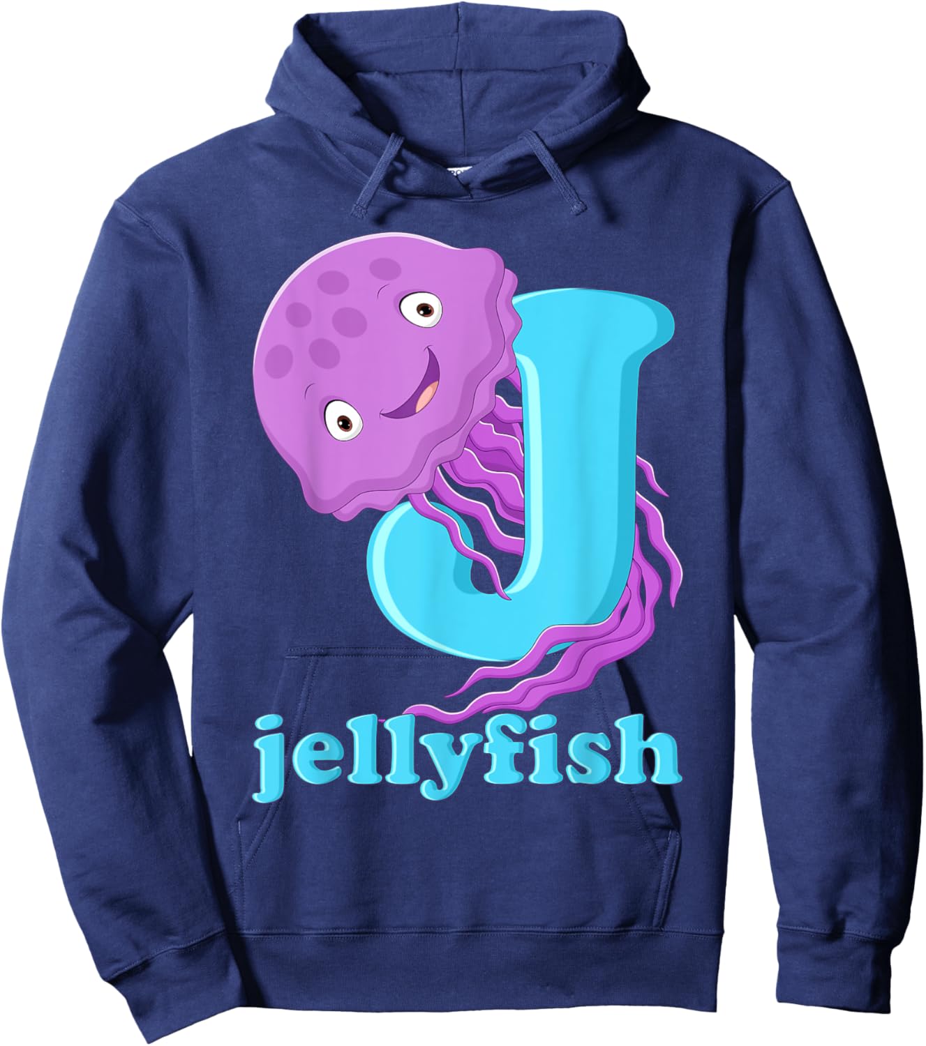 J For Jellyfish Jellyfish Hoodie - Hoodie | Navy