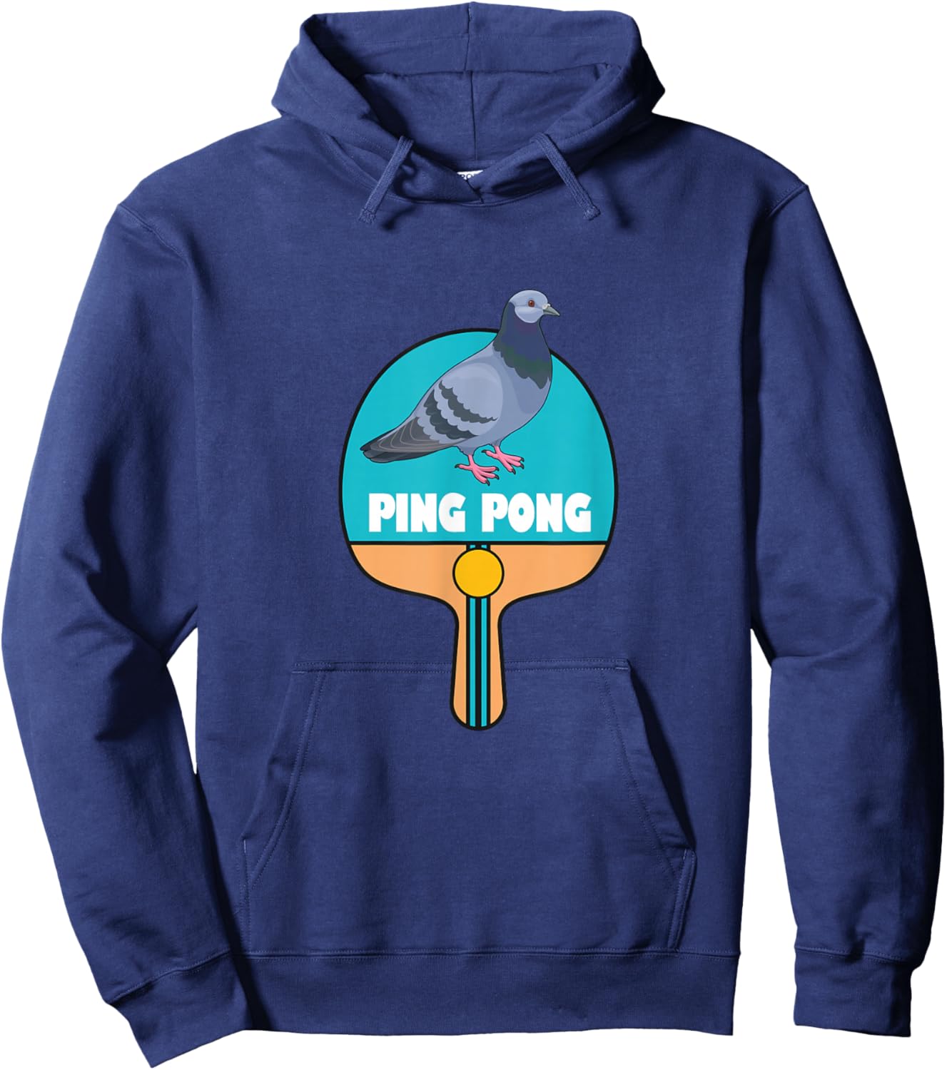 Ping Pong Table Tennis Pigeon Hoodie - Hoodie | Navy