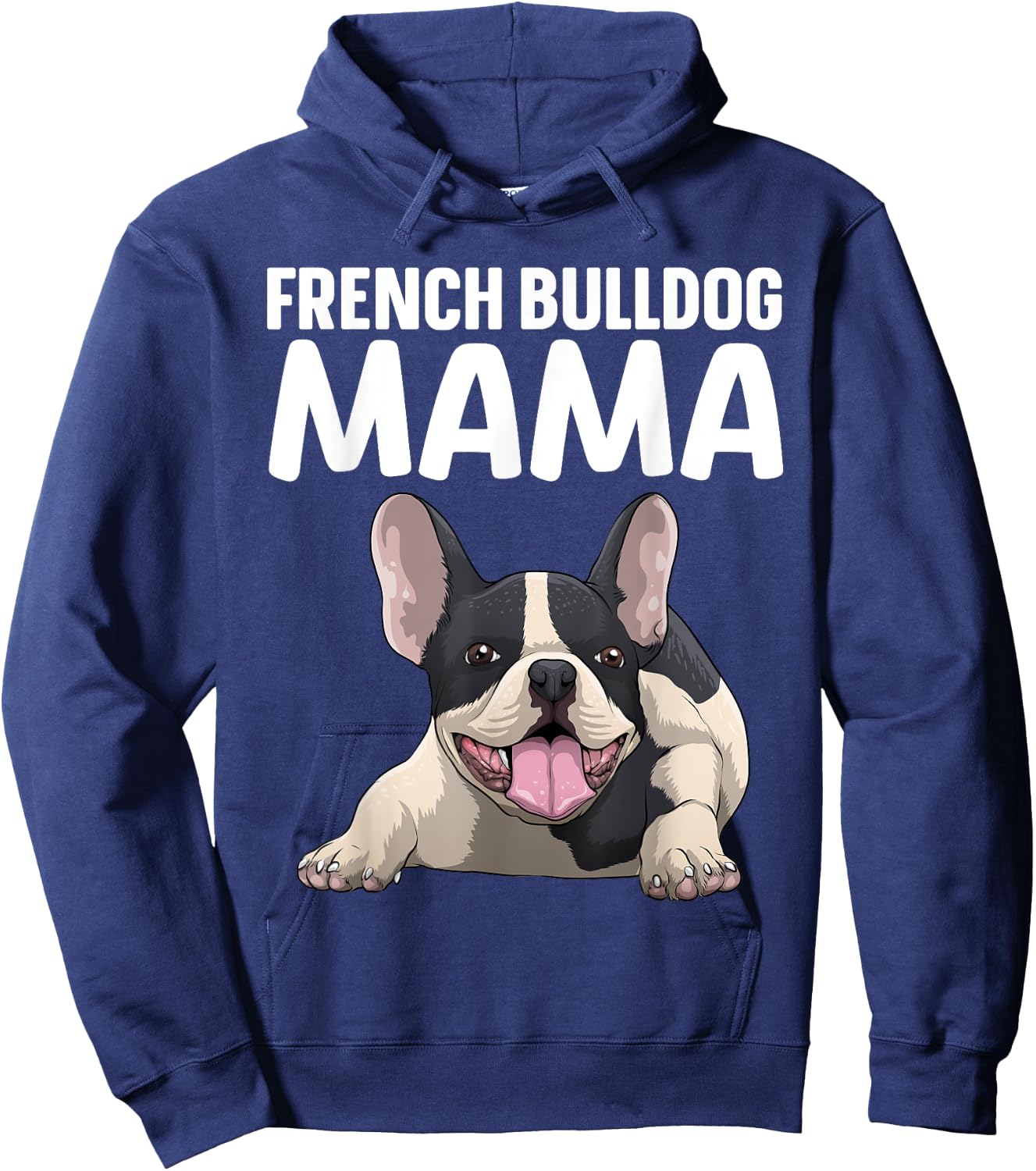 French Bulldog Mama Art Frenchie Bulldog Lovers Hoodie - Hoodie | Navy