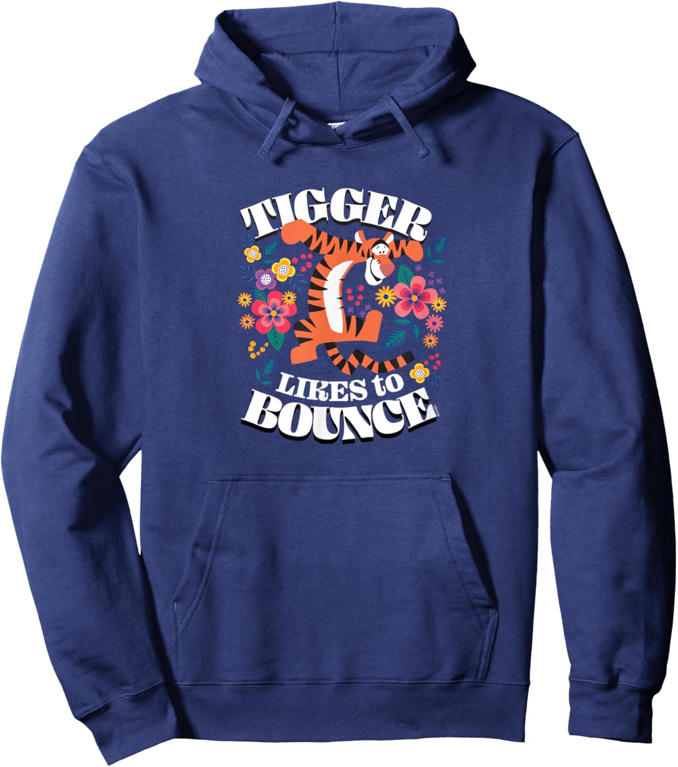 Winnie The Pooh - Tigger Likes to Bounce Hoodie - Hoodie | Navy