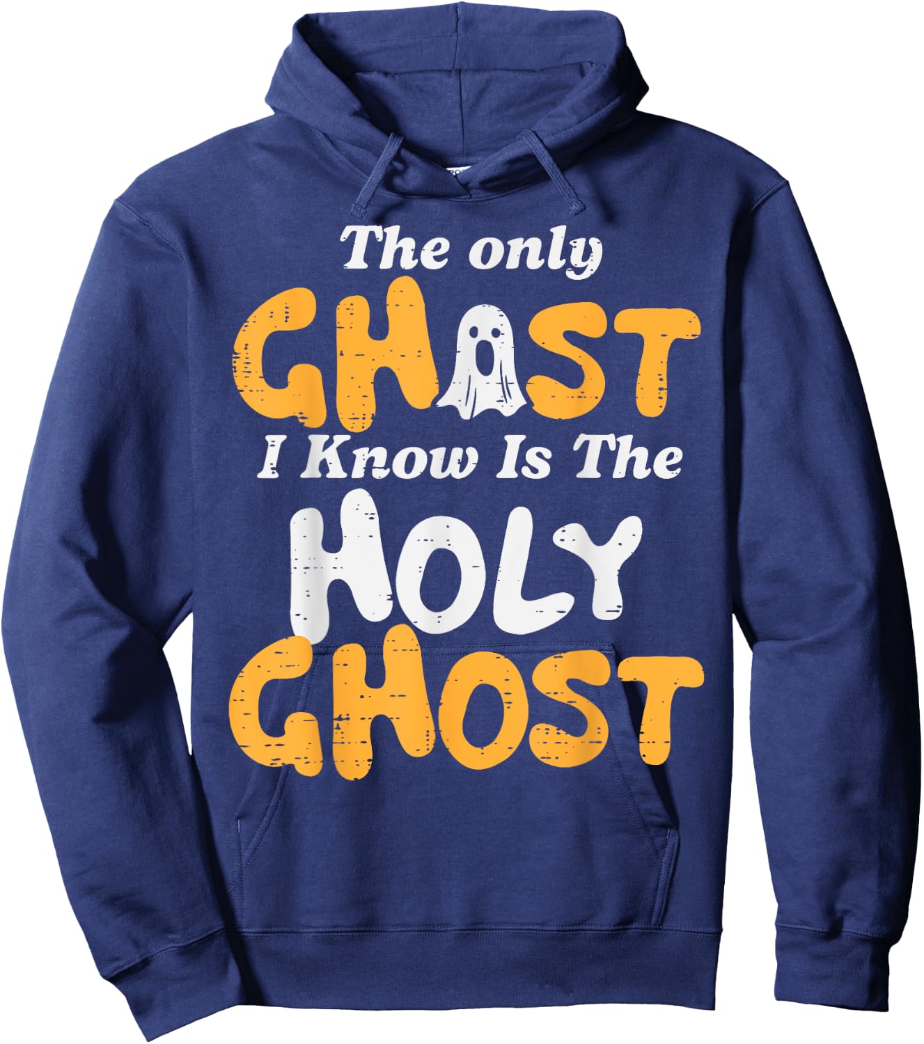Halloween Ghost I Know Holy Christian Costume Men Women Kids Hoodie - Hoodie | Navy