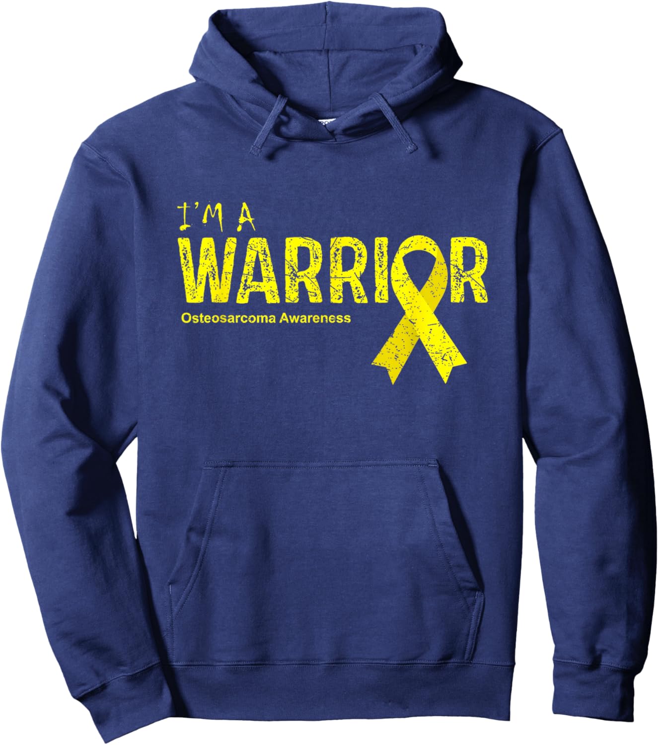 Osteosarcoma Awareness Warrior Hoodie - Hoodie | Navy