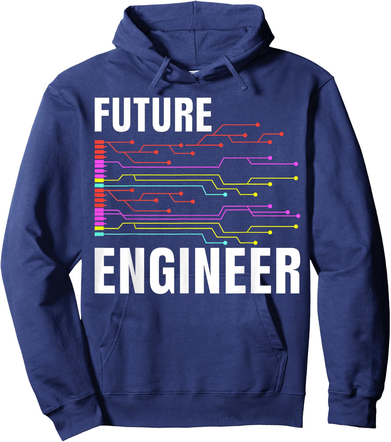 Electrical Engineering Circuit Kids Future Engineer Hoodie - Hoodie | Navy