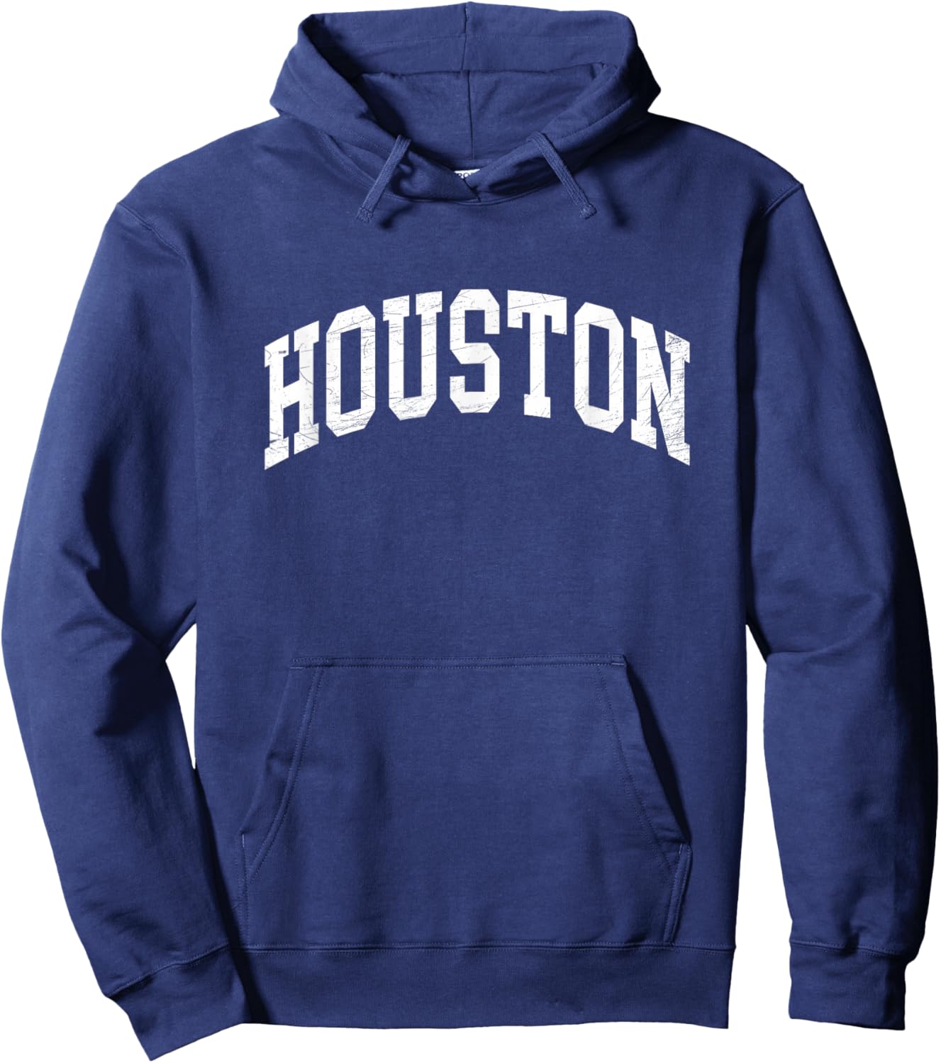 Houston - Texas -Distressed / Worn Design - Classic Hoodie - Hoodie | Navy