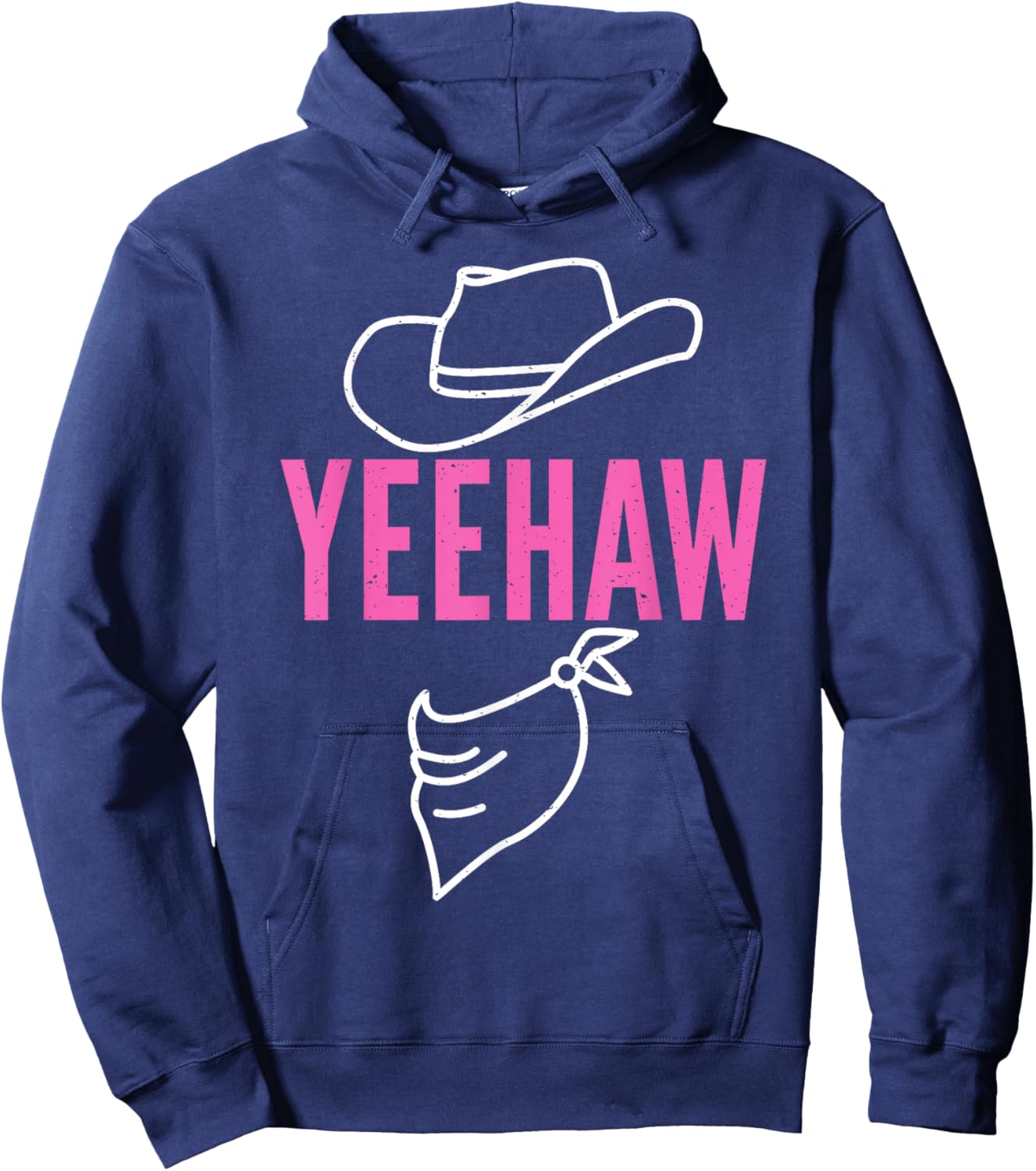 Yeehaw For Rodeo Cowgirl Hoodie - Hoodie | Navy