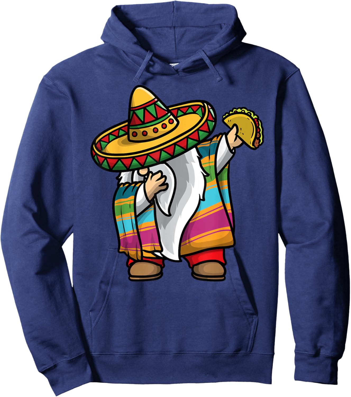 Cinco De Mayo Gnomes Taco Mexican Gnome Poncho Kids Women Hoodie - Hoodie | Navy