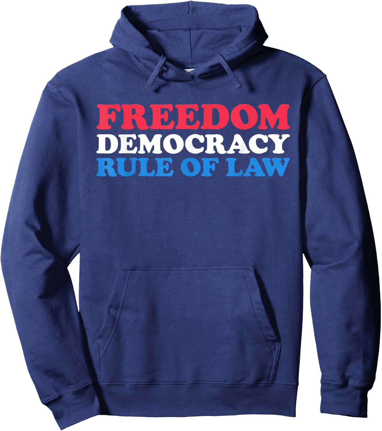 American Pride US Constitution Freedom Democracy Rule of Law Hoodie - Hoodie | Navy