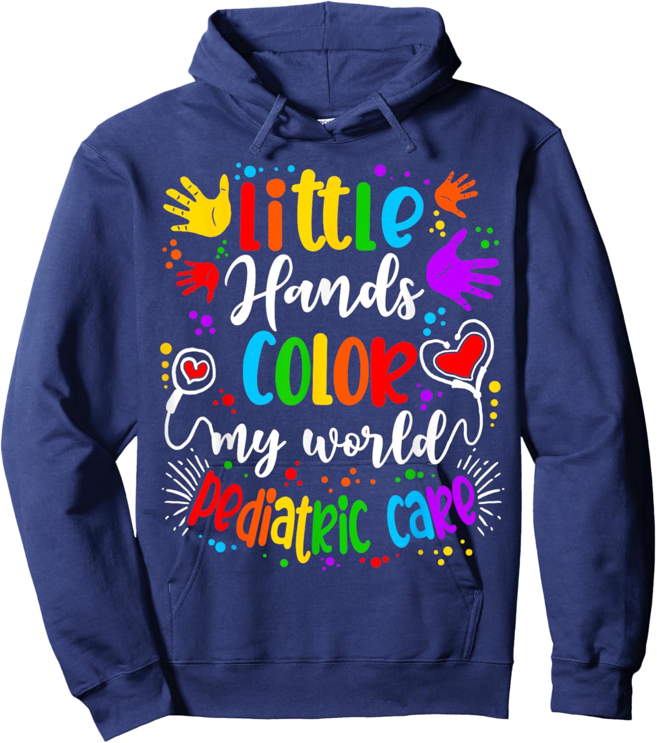 Pediatrician Peds Pediatric Nurse Hoodie - Hoodie | Navy
